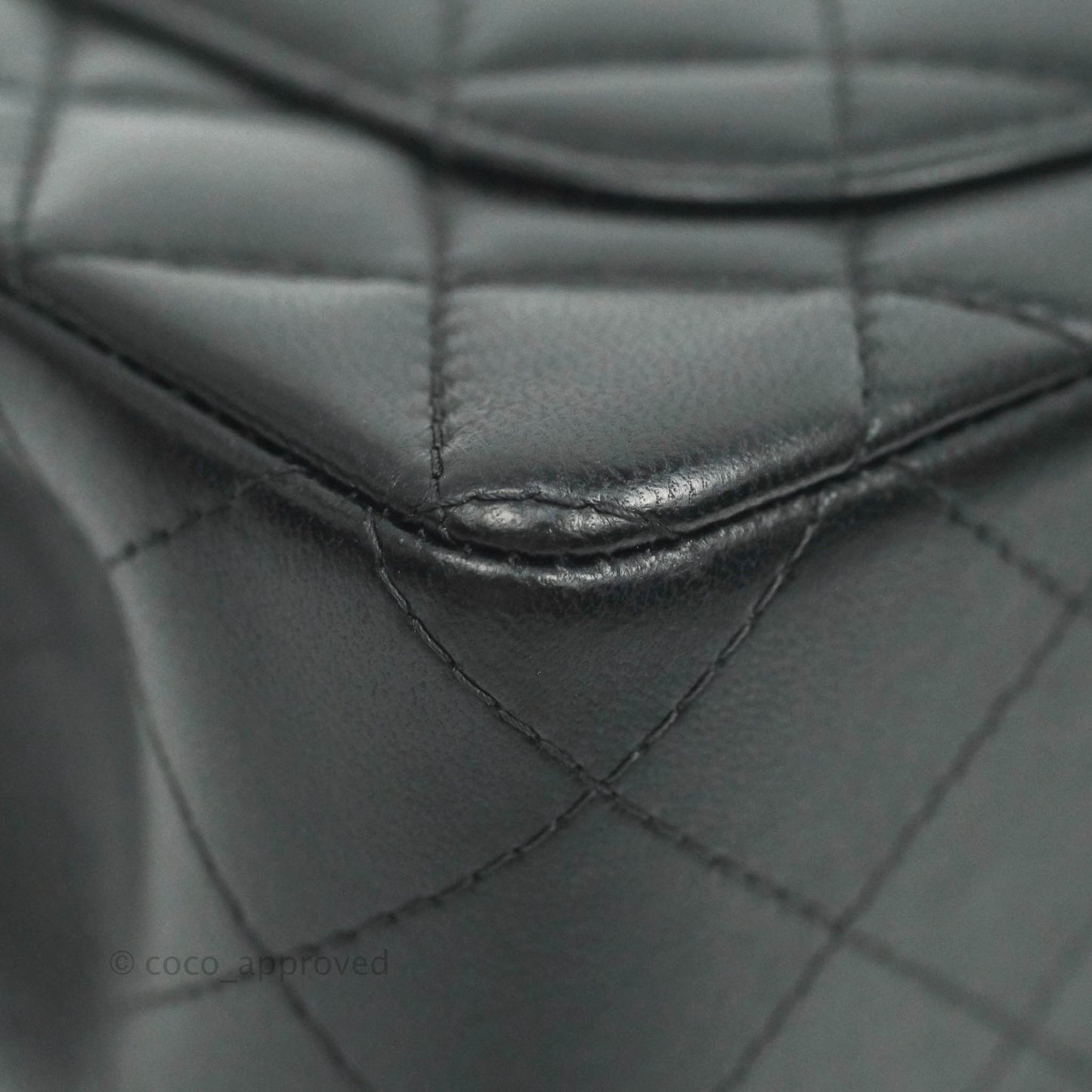 Chanel Quilted Mini Rectangular Black Lambskin Gold Hardware