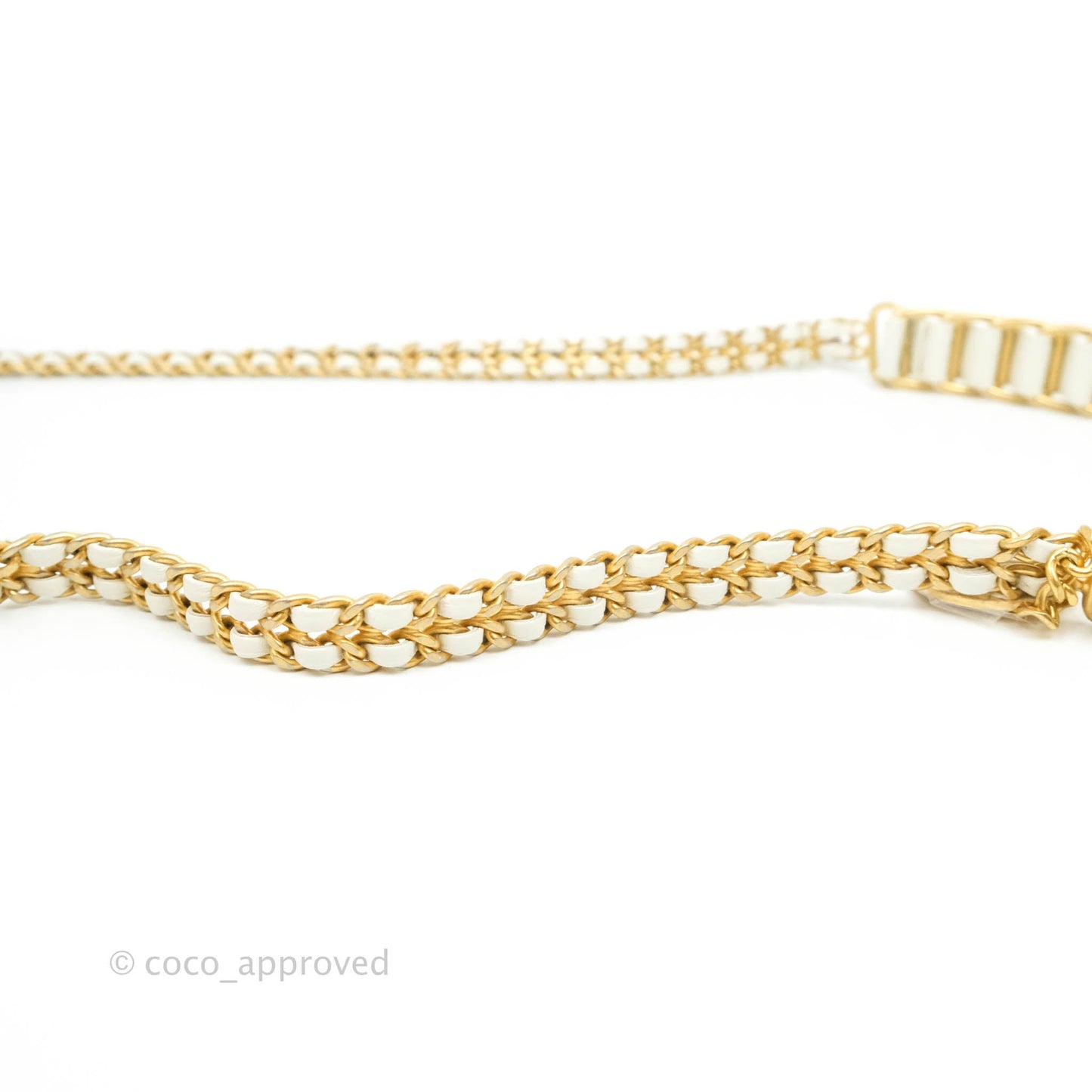 Chanel Mini Flap Bag Coin Charm Soul Chain White Caviar Aged Gold Hardware 21A
