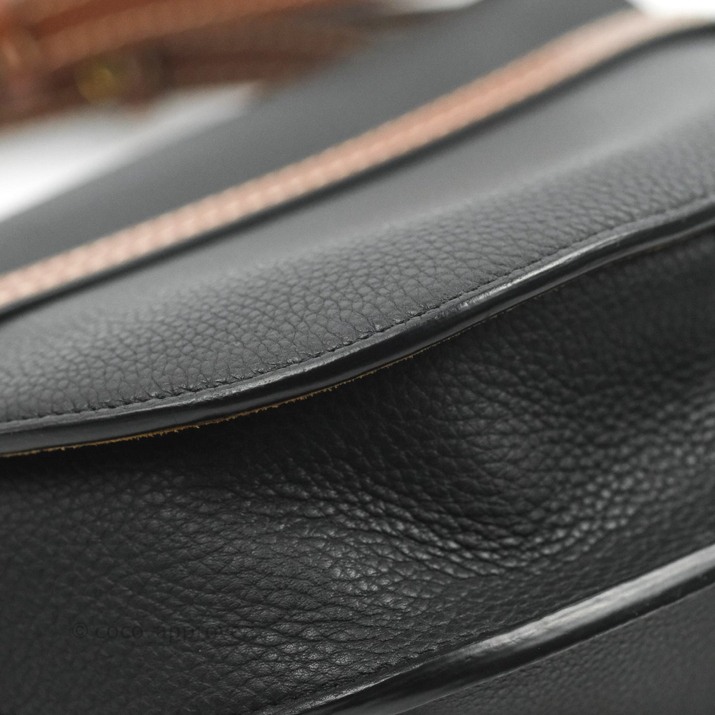 Loewe Small Gate Bag Black/Pecan Grained Calfskin