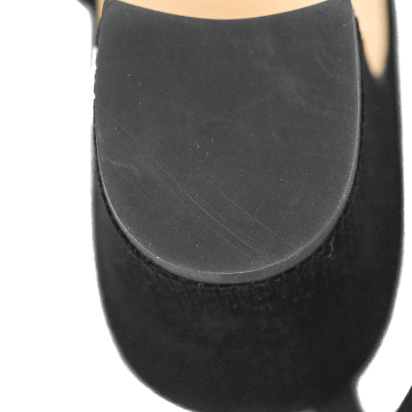 Chanel Classic Slingback Black Velvet Size 37.5C