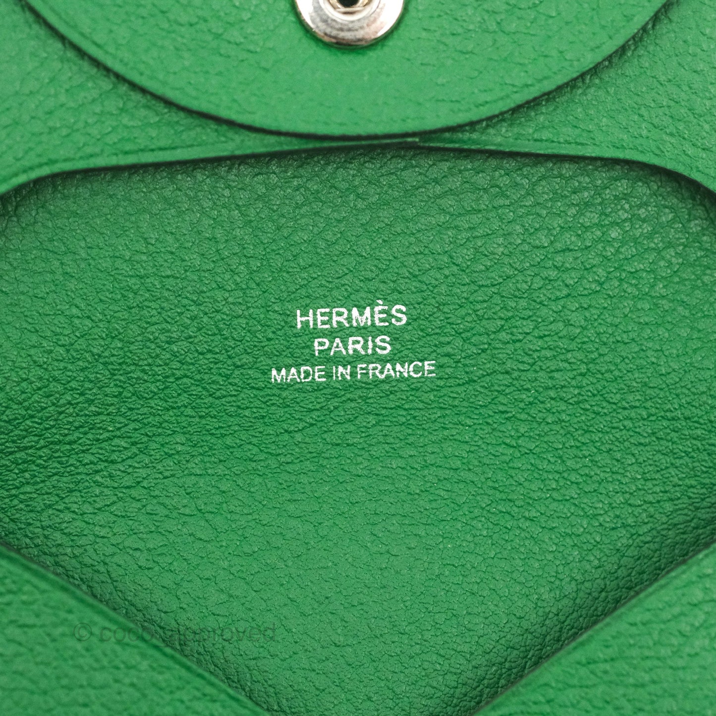 Hermès Bastia Coin Purse Green