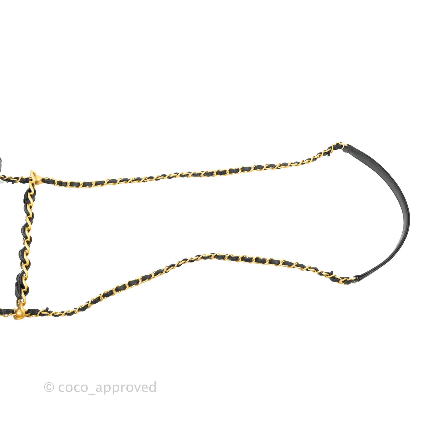 Chanel Small Chain Bar Flap Bag Black Calfskin Aged Gold Hardware