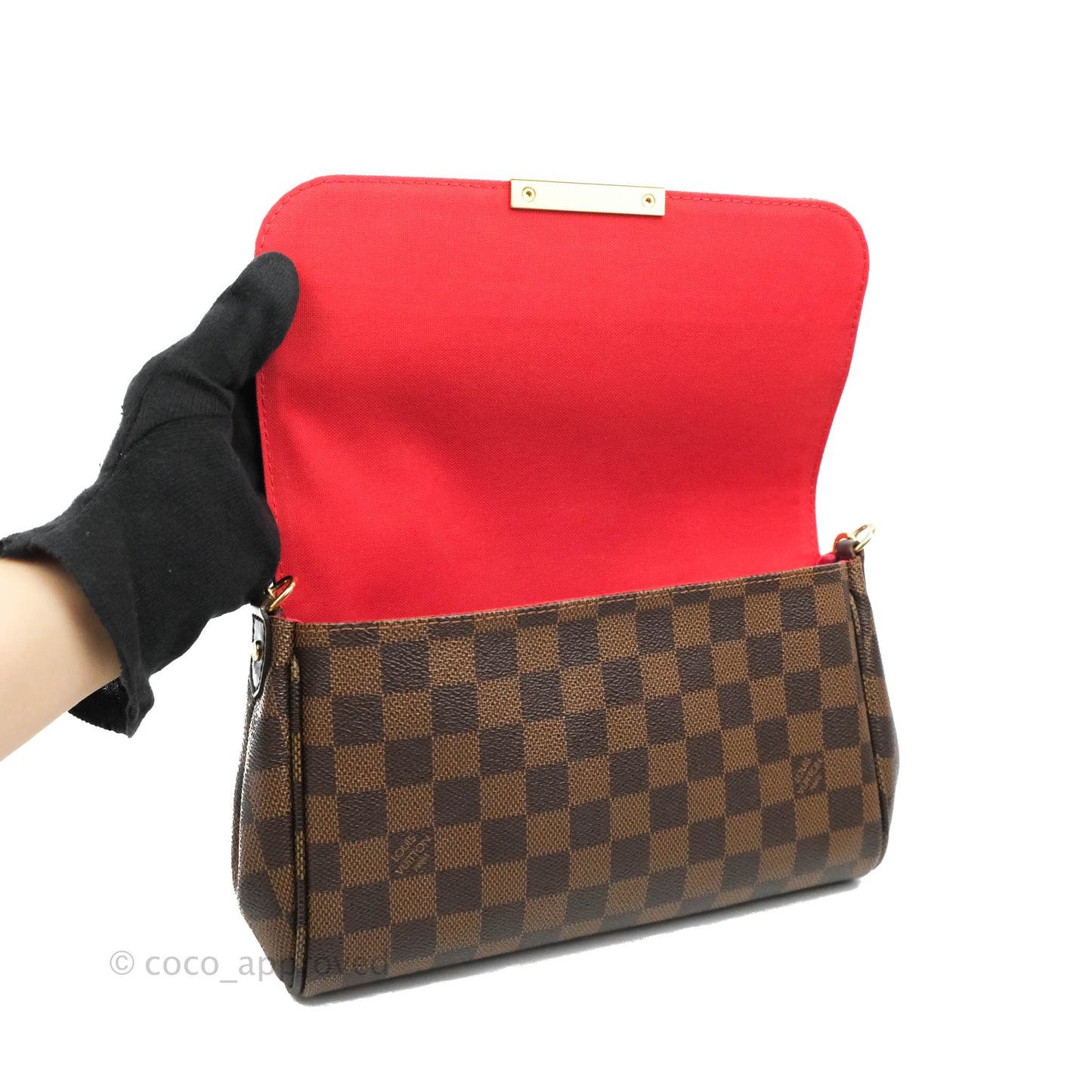 Louis Vuitton Damier Ebene Favourite MM 2-way Flap Bag