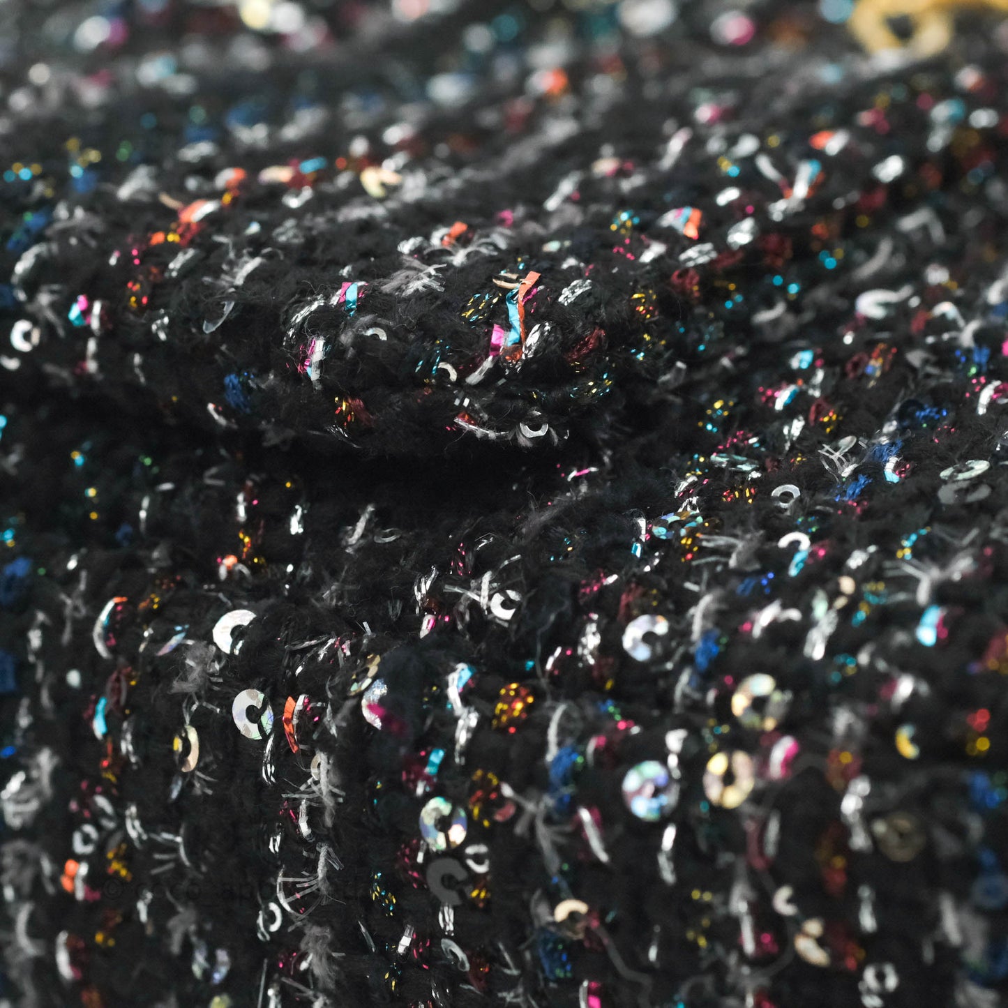 Chanel 19 Tweed Sequin Quilted Flap Black Multicolor
