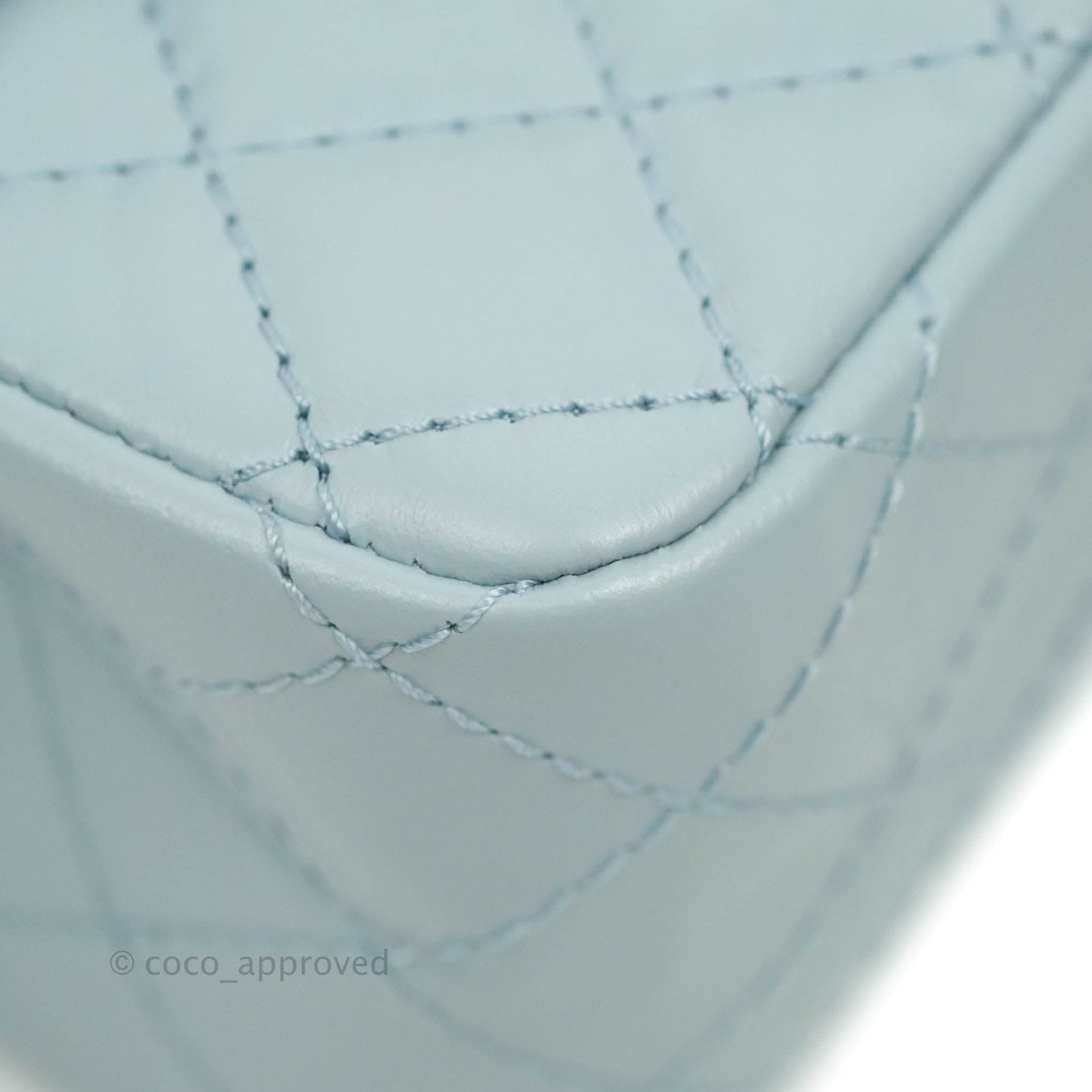 Chanel Mini Reissue 224 Light Blue Aged Calfskin Aged Gold Hardware