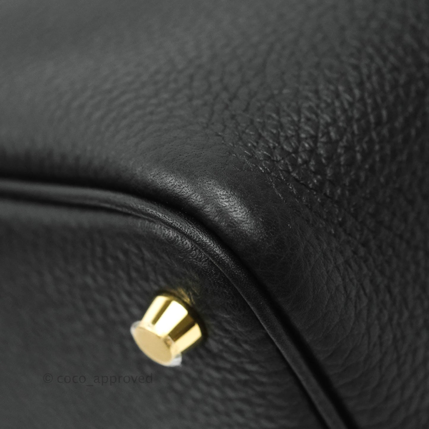 Hermès Taurillon Clemence Picotin Lock 18 PM Black Gold Hardware