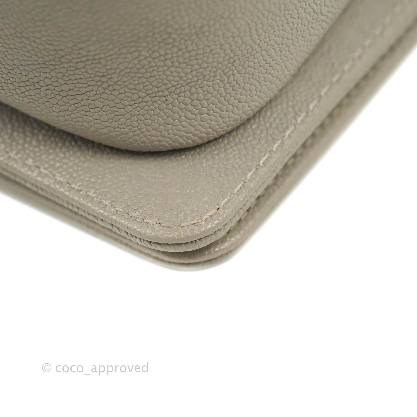 Chanel Quilted Medium Boy Etoupe Grey Caviar Silver Hardware