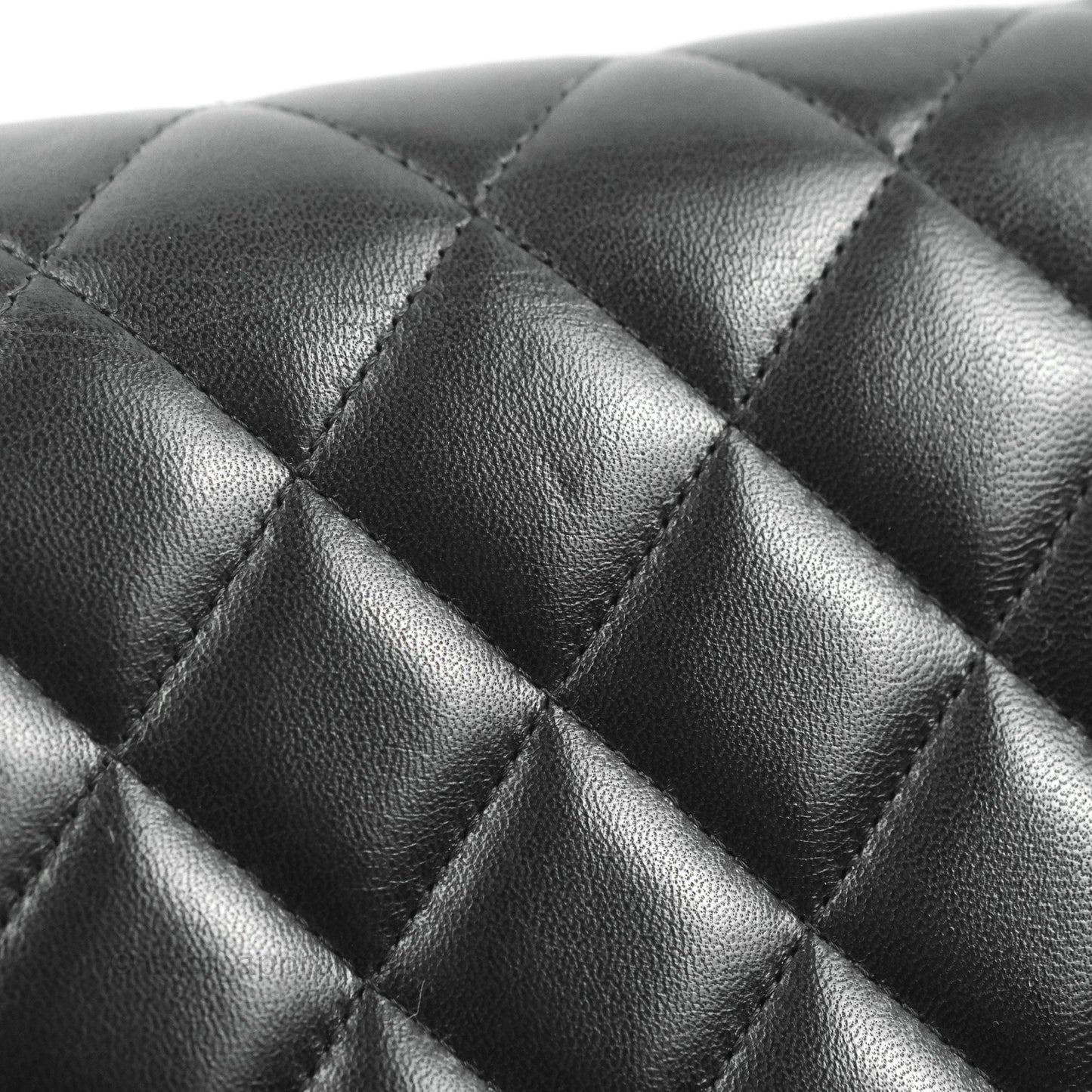 Chanel Jumbo Double Flap Black Lambskin Silver Hardware⁣⁣