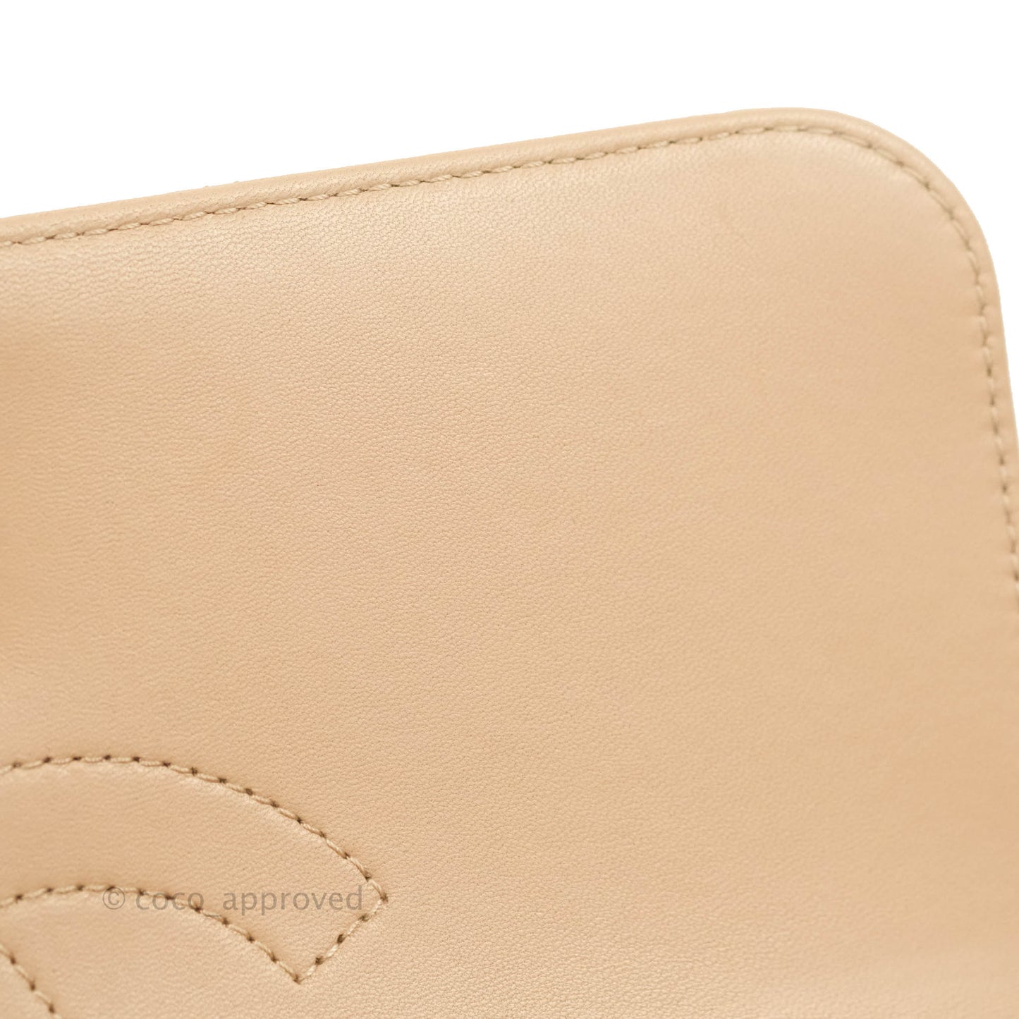 Chanel Trendy CC Small Beige Lambskin Gold Hardware 22S