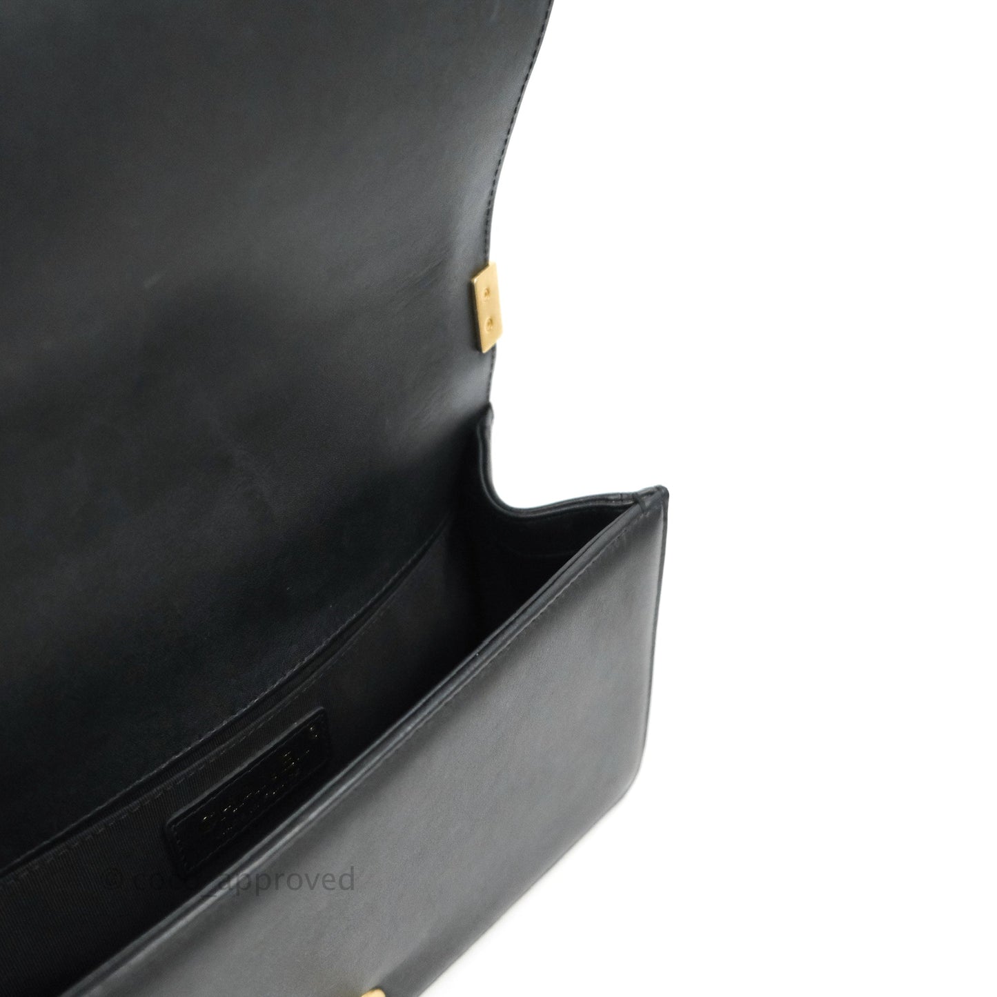 Chanel Quilted Medium Boy Black Lambskin Gold Hardware