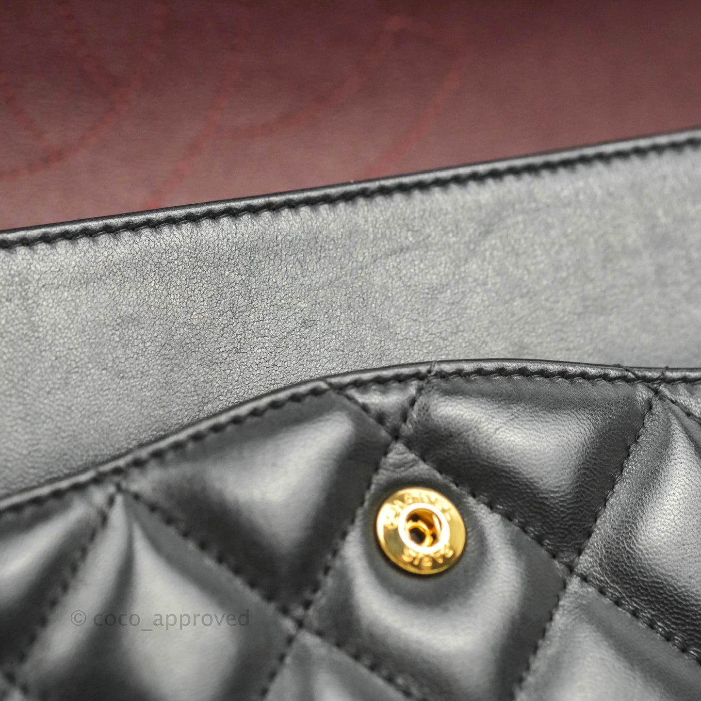 Chanel Jumbo Double Flap Black Lambskin Gold Hardware