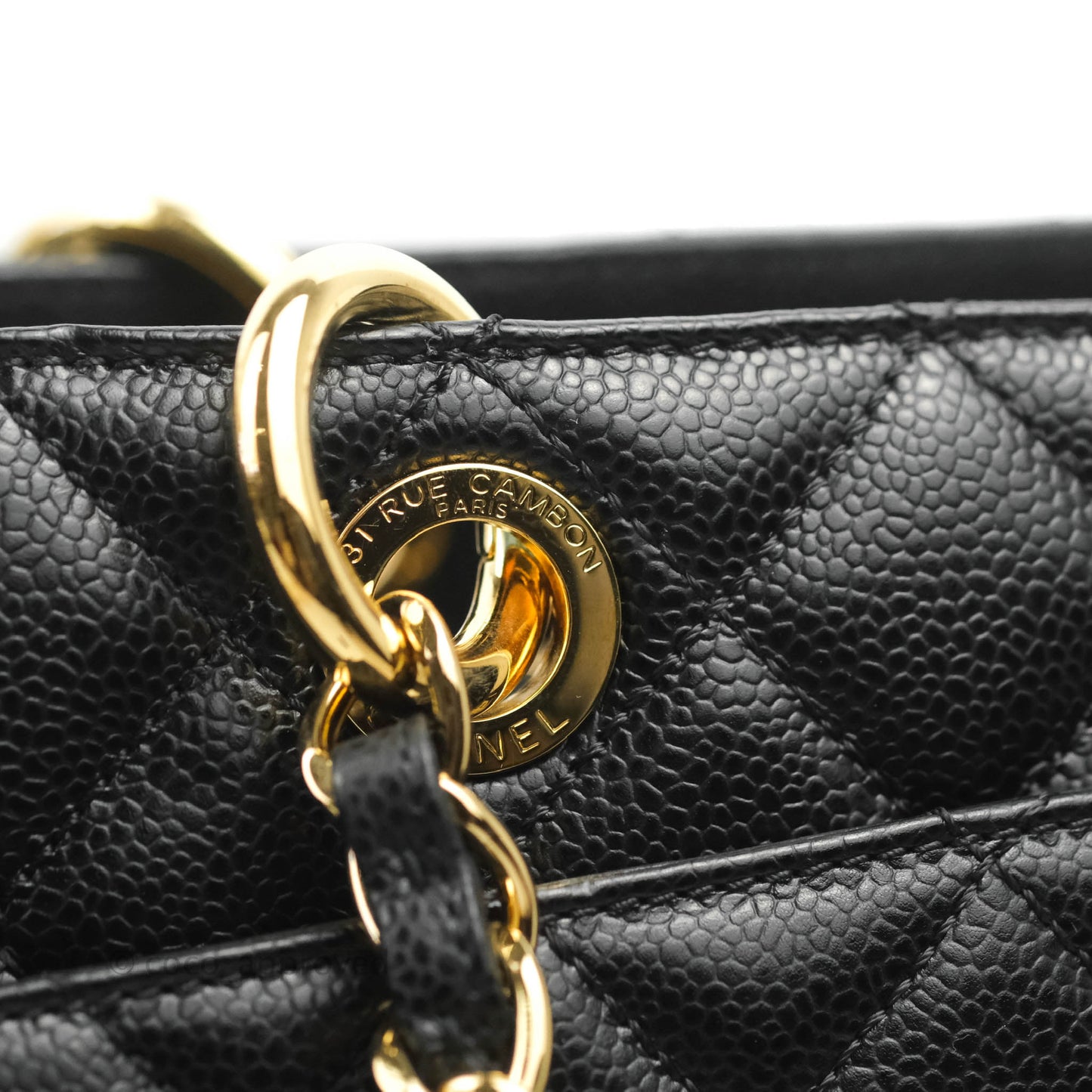 Chanel XL GST Black Caviar Gold Hardware