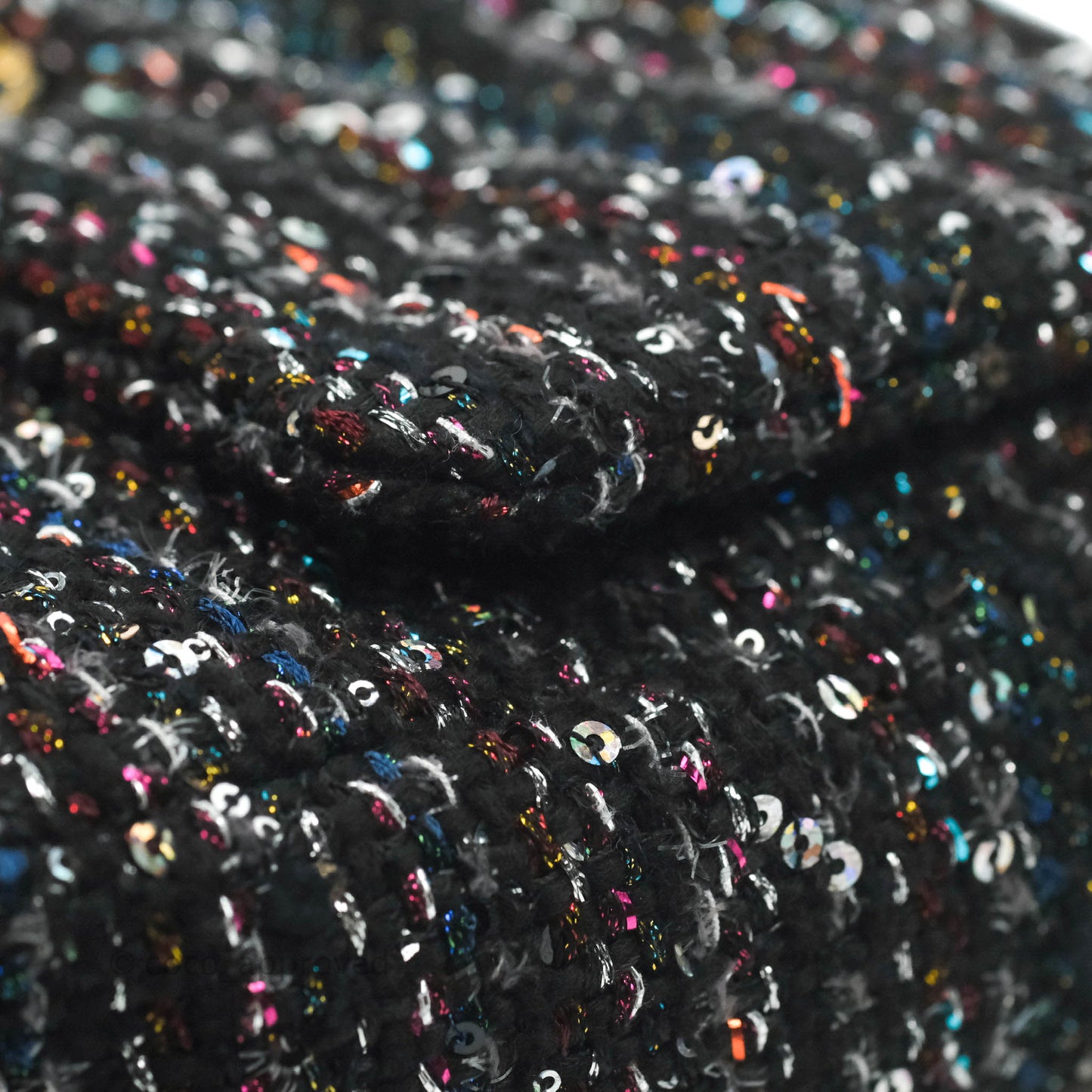 Chanel 19 Tweed Sequin Quilted Flap Black Multicolor