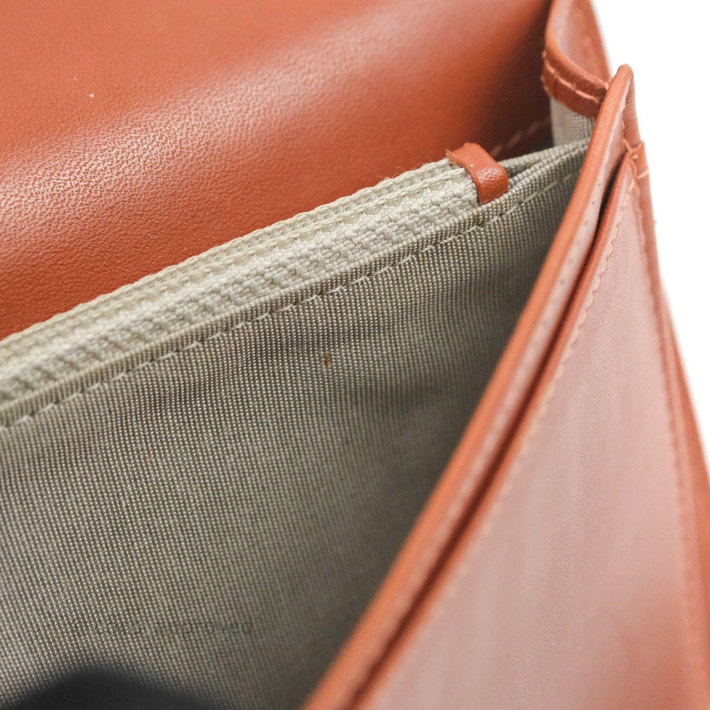 Chanel Yen Wallet Orange Claire Grained Calfskin