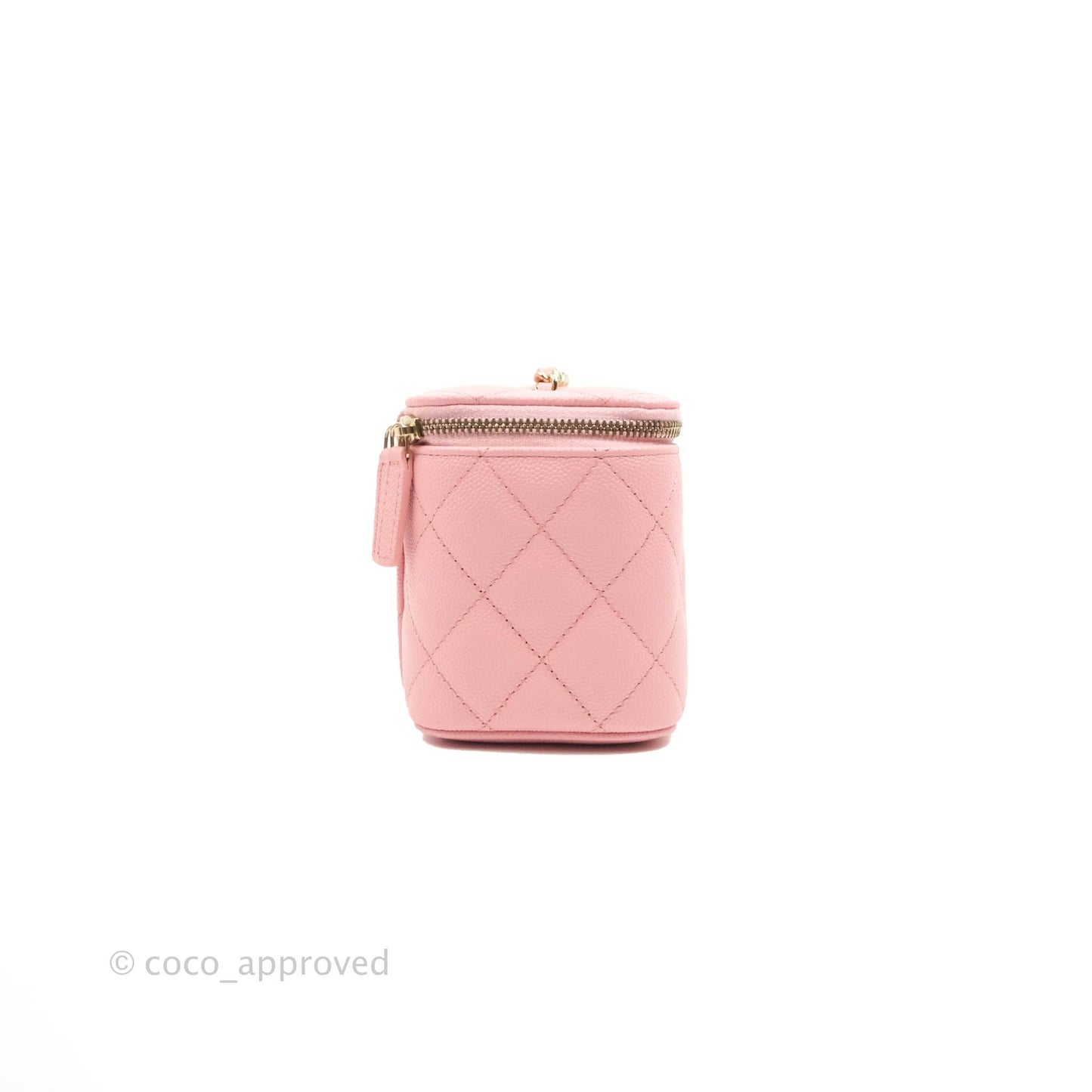Chanel Classic Vanity with Chain Pink Caviar Gold Hardware