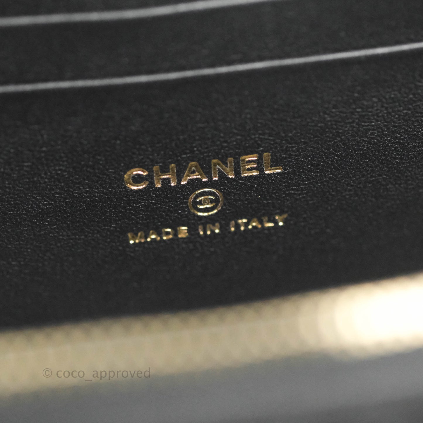 Chanel Vanity Rectangular Top Handle Black Lambskin Gold Hardware