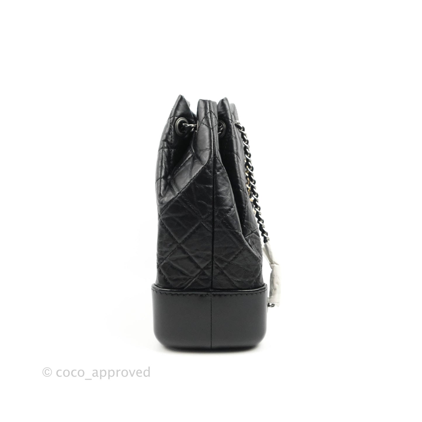 Chanel Small Gabrielle Backpack Black Aged Calfskin