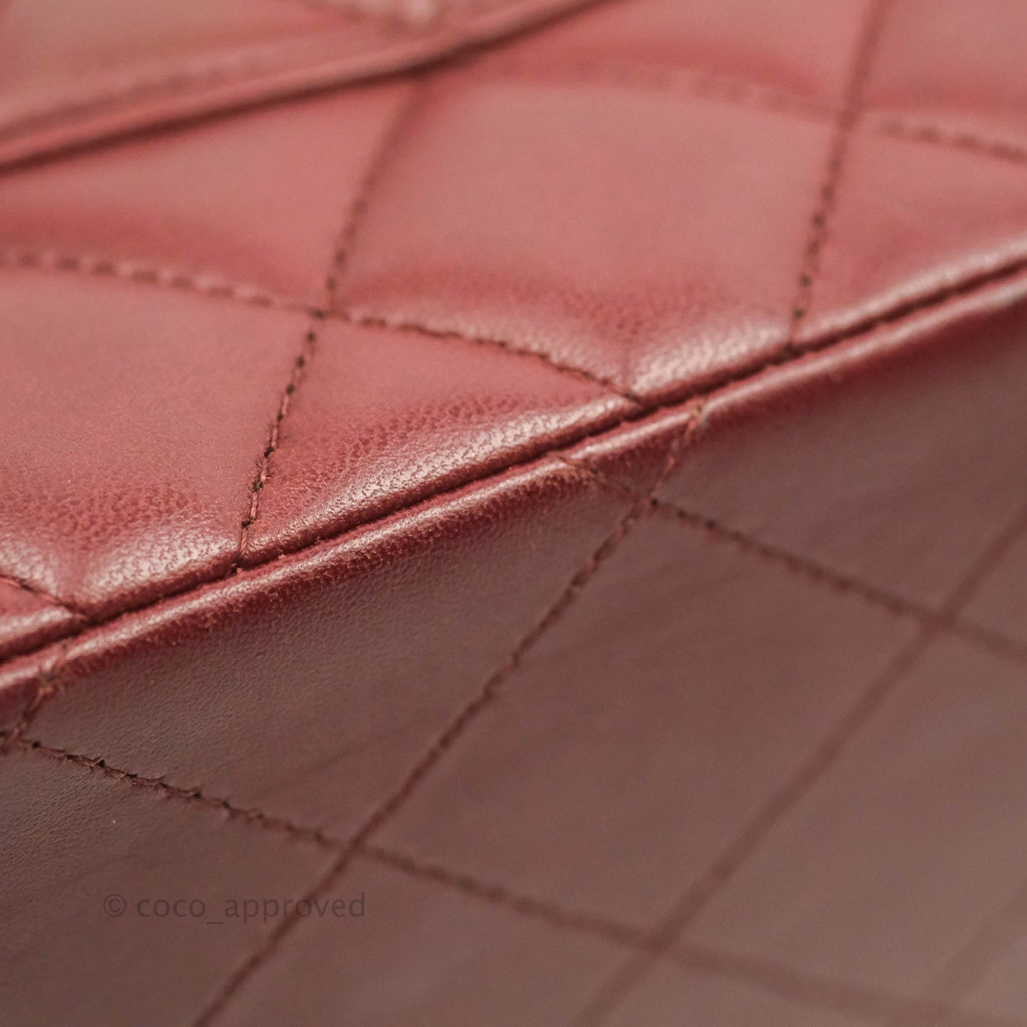 Chanel Jumbo Double Flap Burgundy Lambskin Gold Hardware