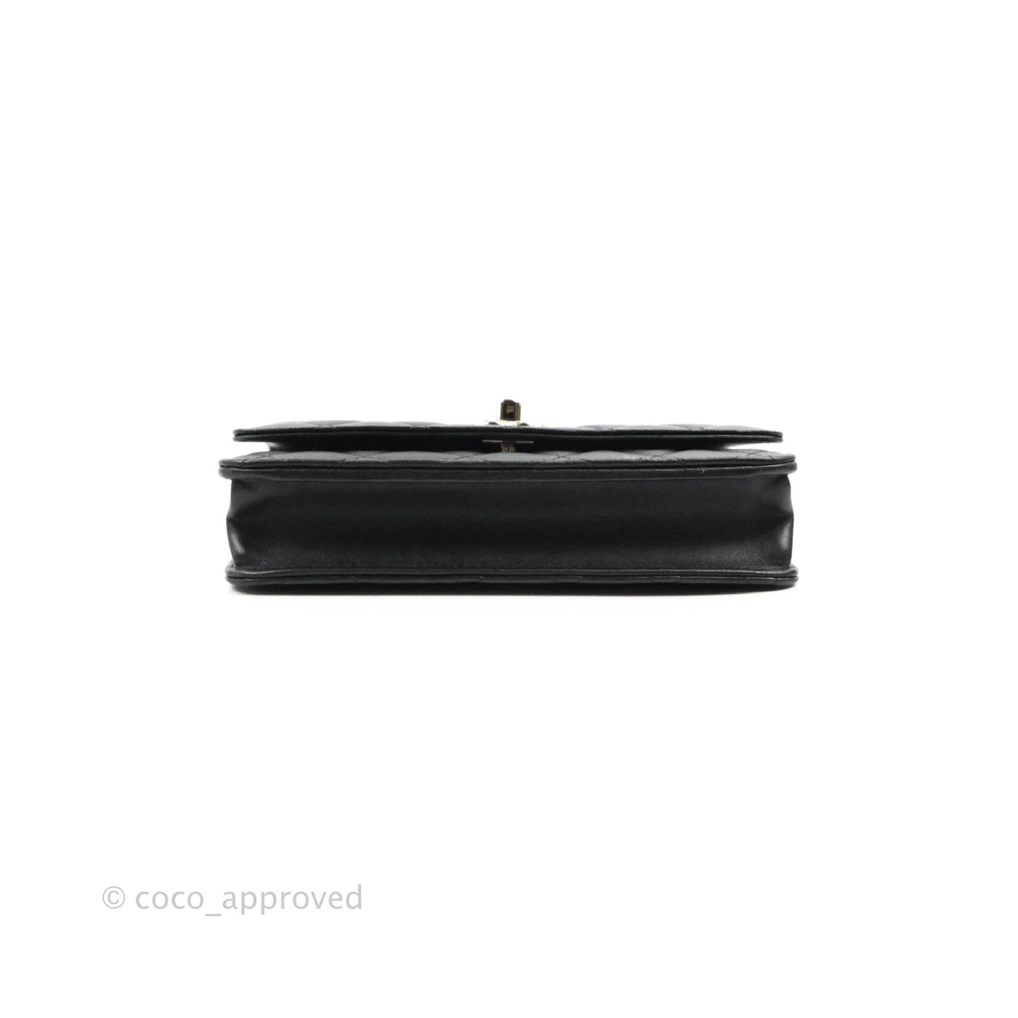 Chanel Quilted WOC Black Lambskin Gold Hardware