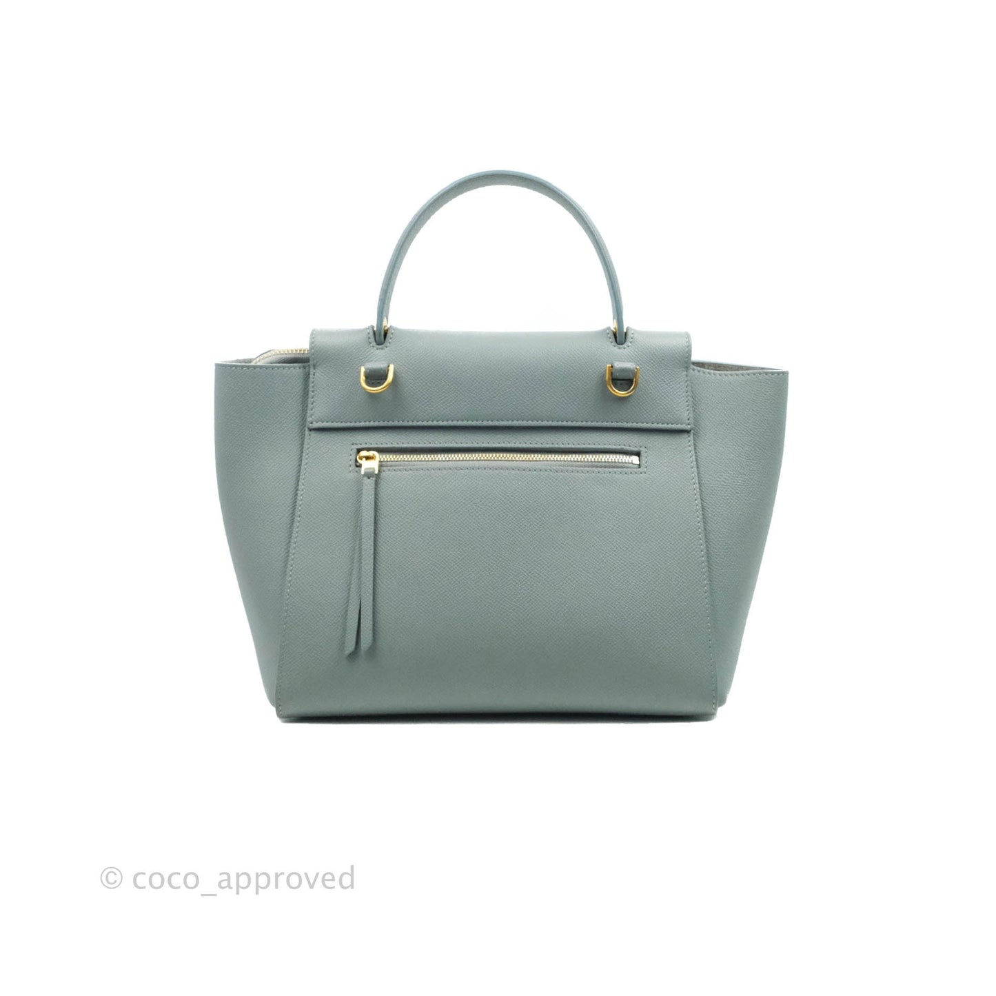 Celine Micro Belt Bag Light Blue Grained Calfskin Gold Hardware