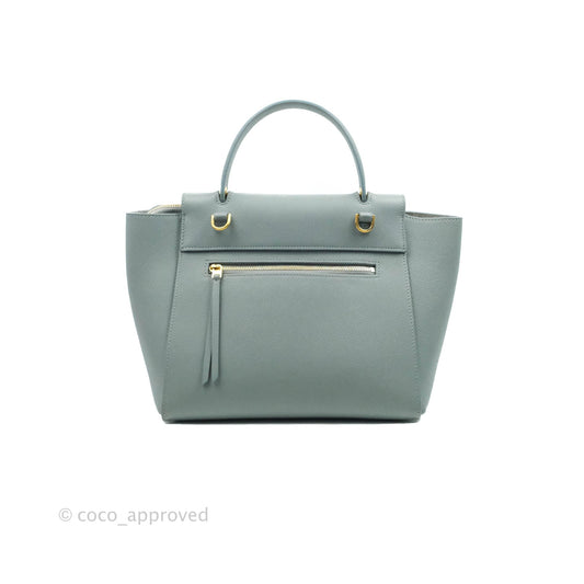Celine Micro Belt Bag Light Blue Grained Calfskin Gold Hardware