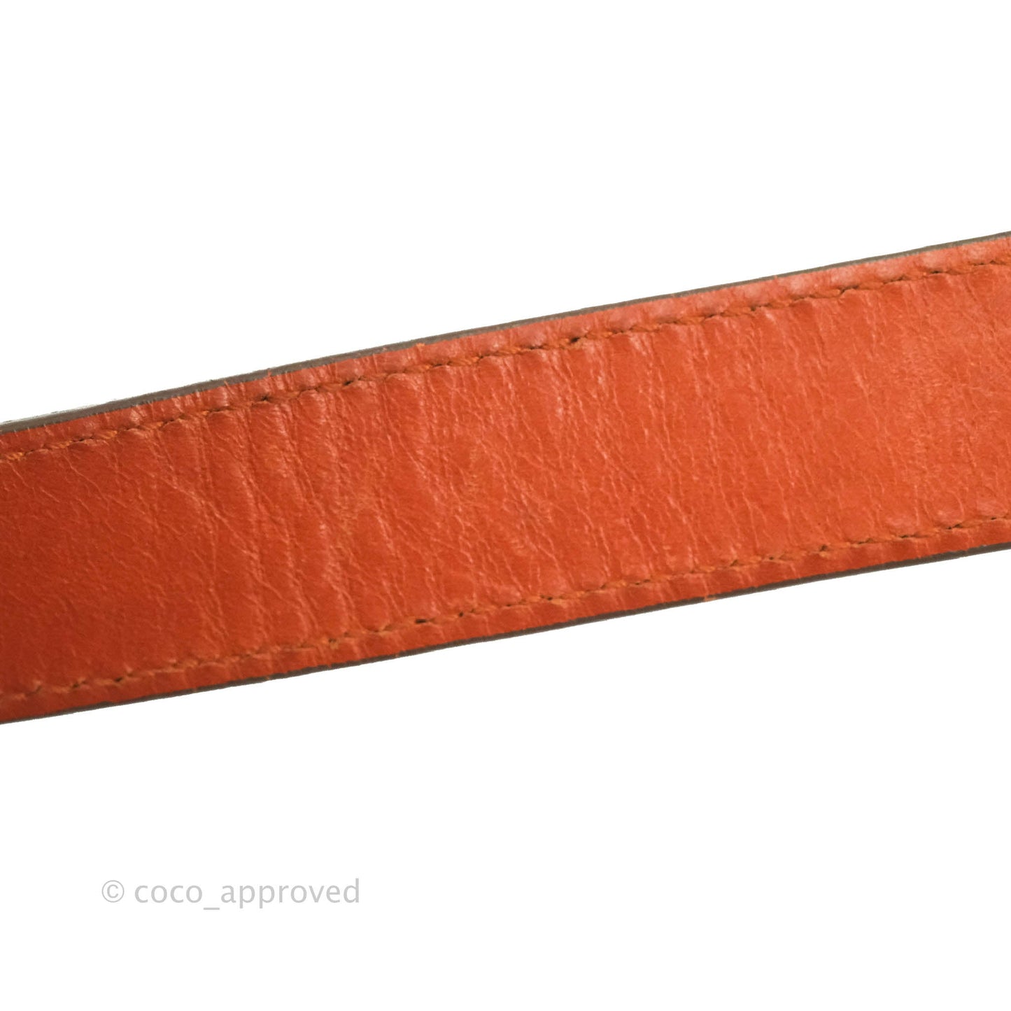 Salvatore Ferragamo Orange Top Handle Bag With Strap