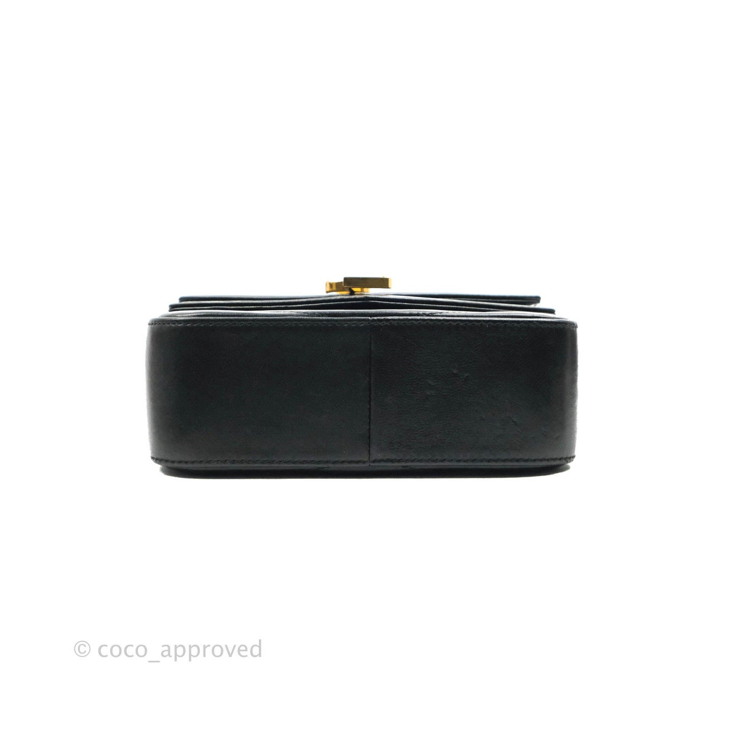 Saint Laurent Small Sulpice Triple V-Flap Black Lambskin Crossbody Bag