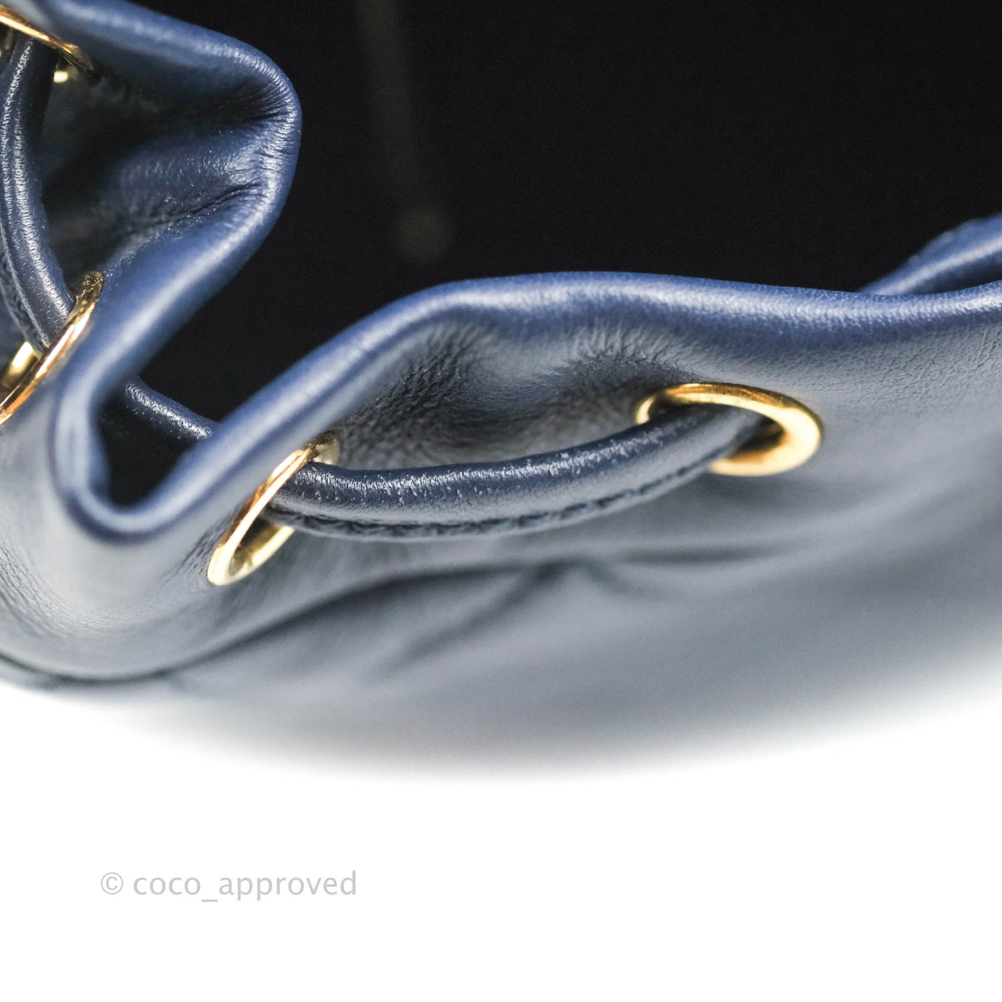 Chanel Mini Navy Calfskin Urban Spirit Backpack ⁣⁣⁣⁣⁣⁣⁣⁣⁣⁣⁣⁣⁣⁣Gold Hardware