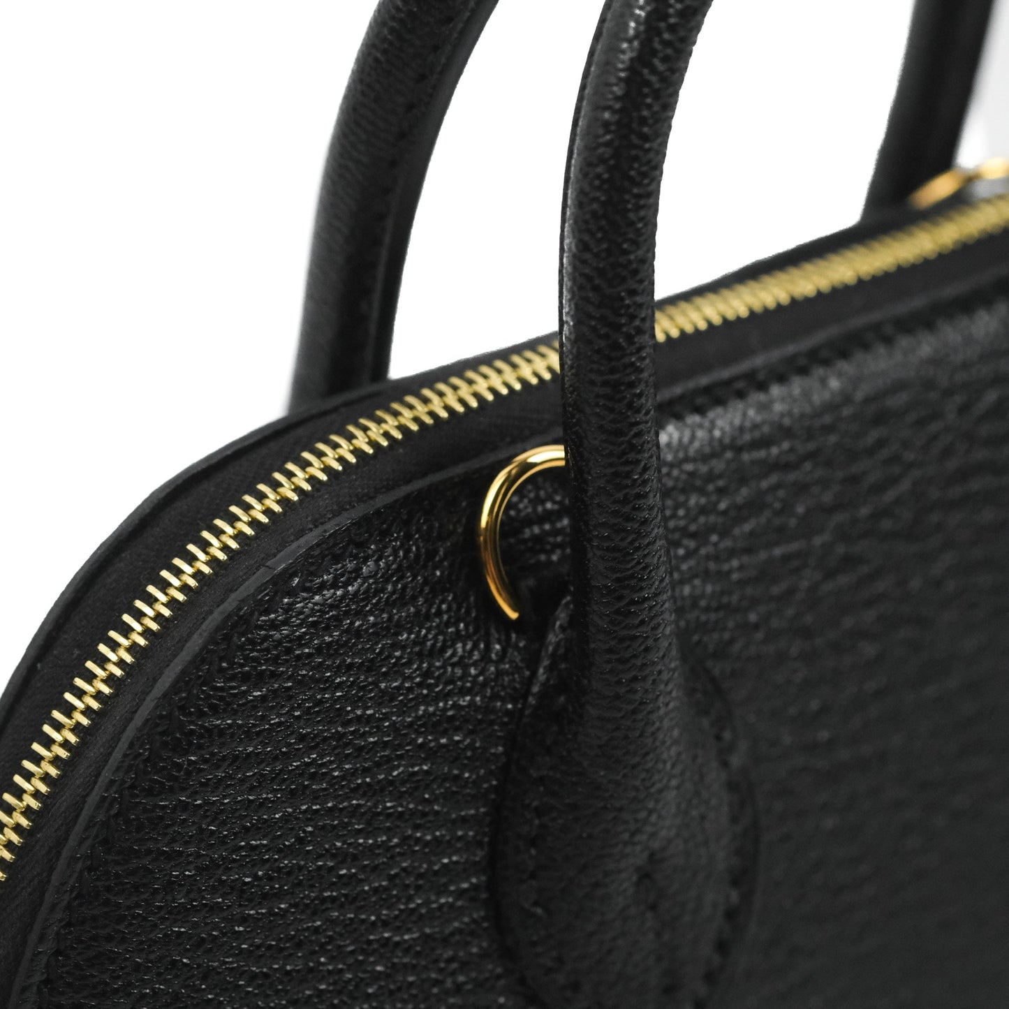 Hermès Bolide Mini 1923 Chevre Mysore Black Gold Hardware