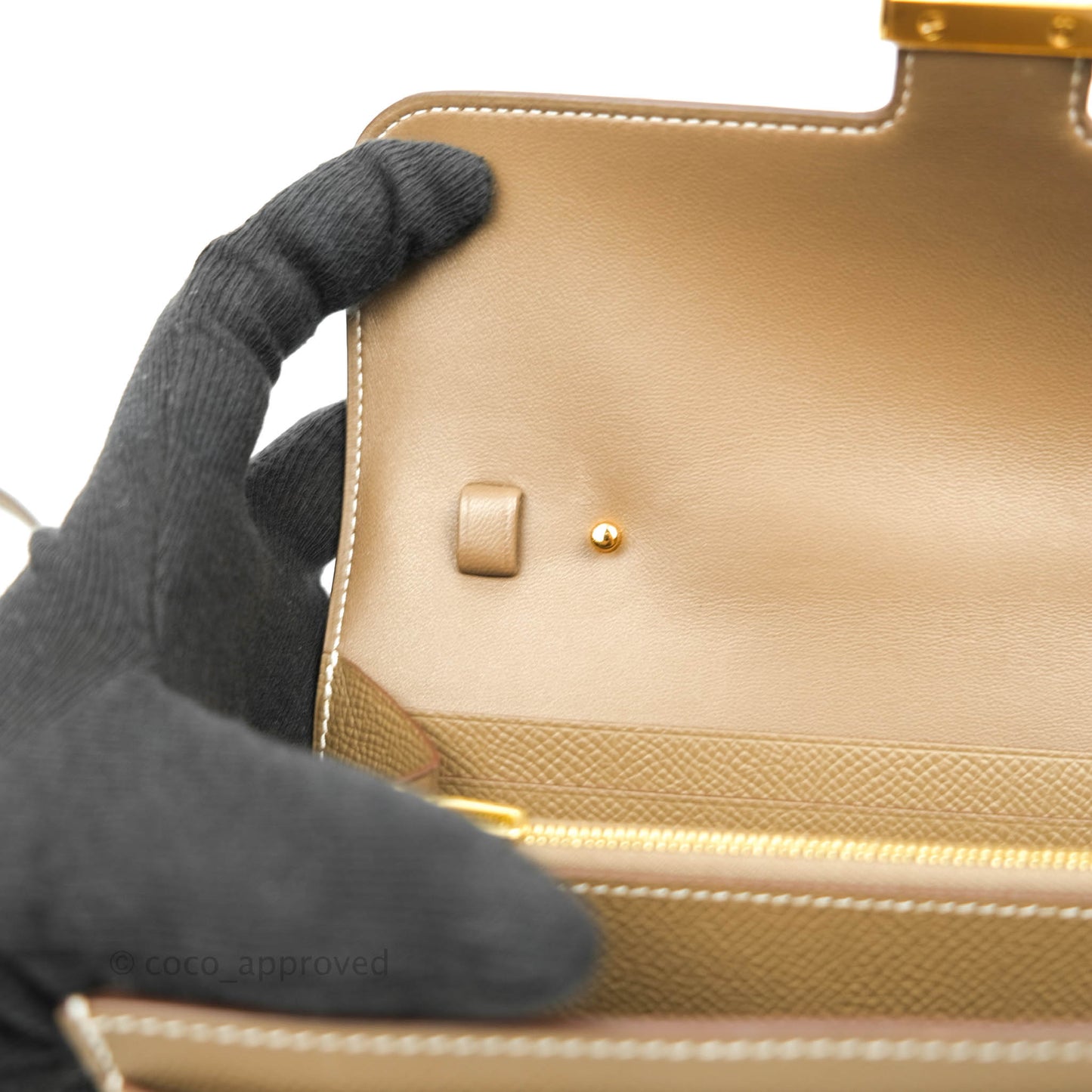 Hermès Constance Long To Go Wallet Epsom Gold Hardware