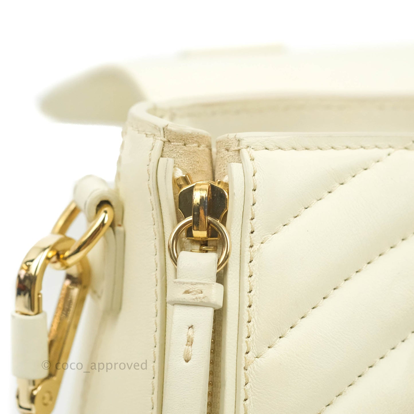 Chloé Mini Faye Backpack Ivory White Calfskin