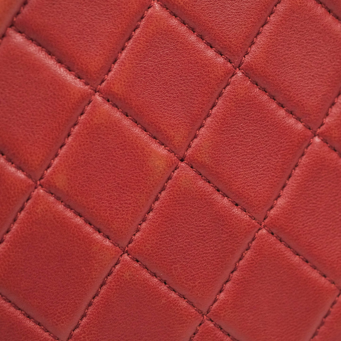 Chanel Quilted Crossbody Camera Bag Red Lambskin Ruthenium Hardware