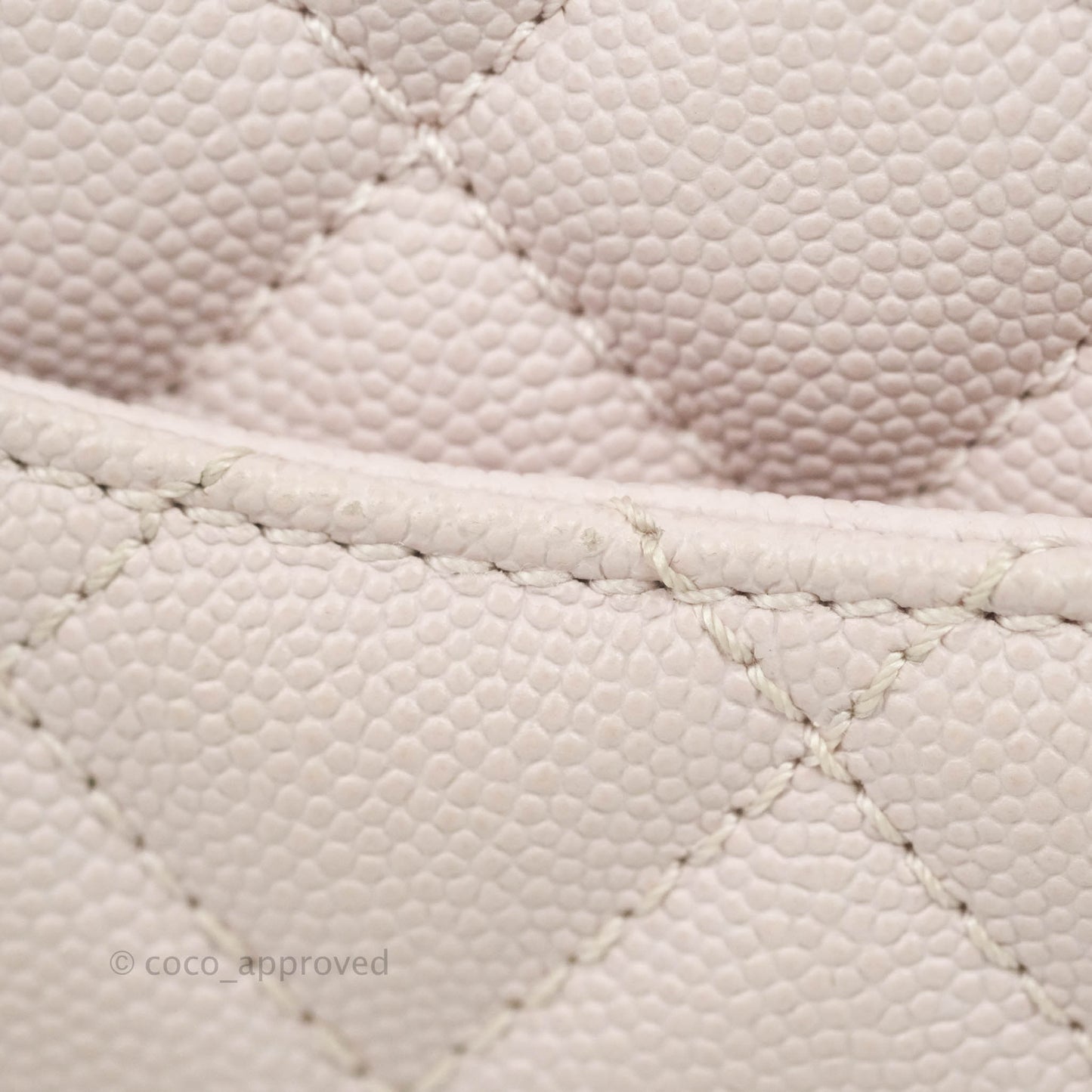 Chanel Small Coco Handle Light Lilac Pink Caviar Gold Hardware
