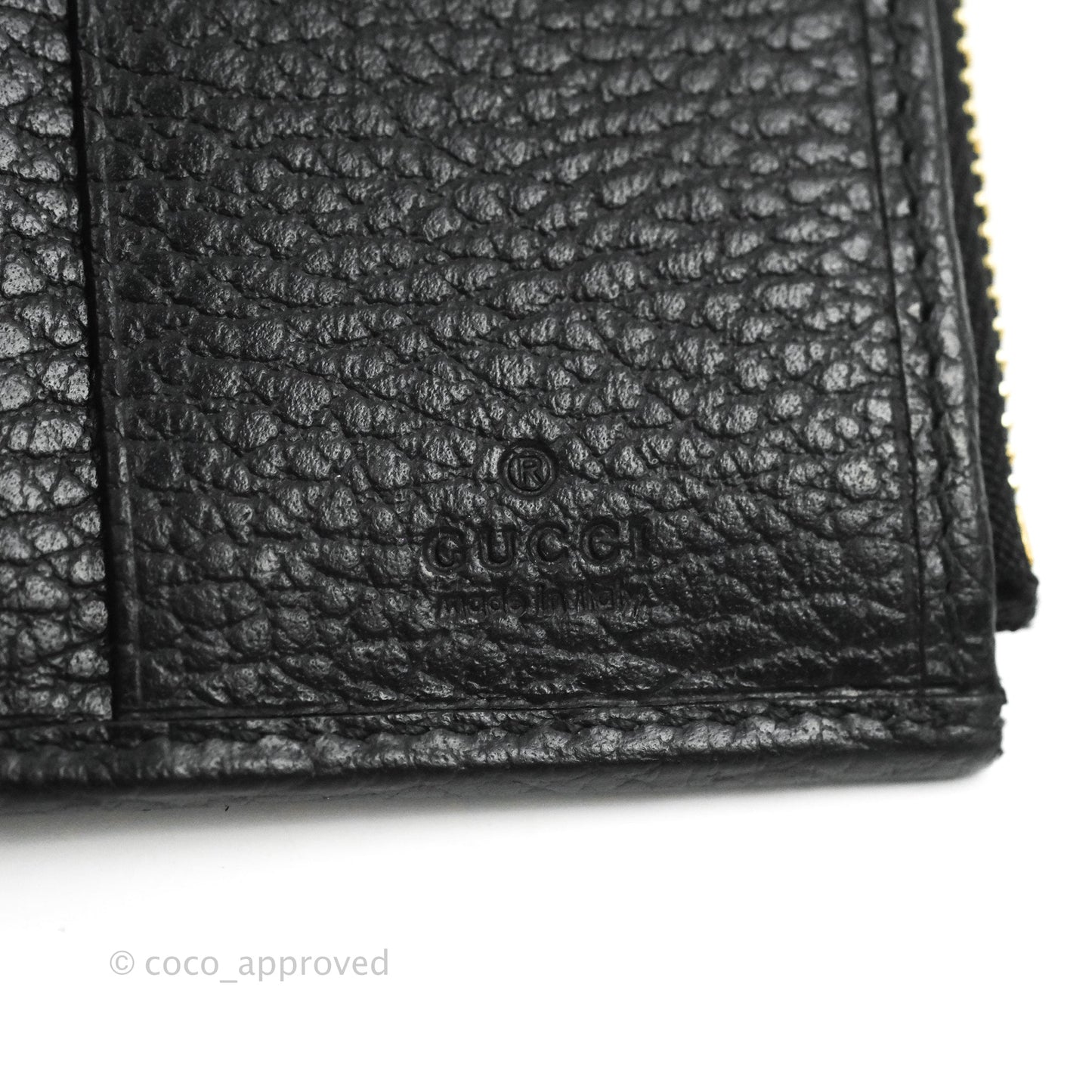 Gucci Marmont Zipped Card Holder Black