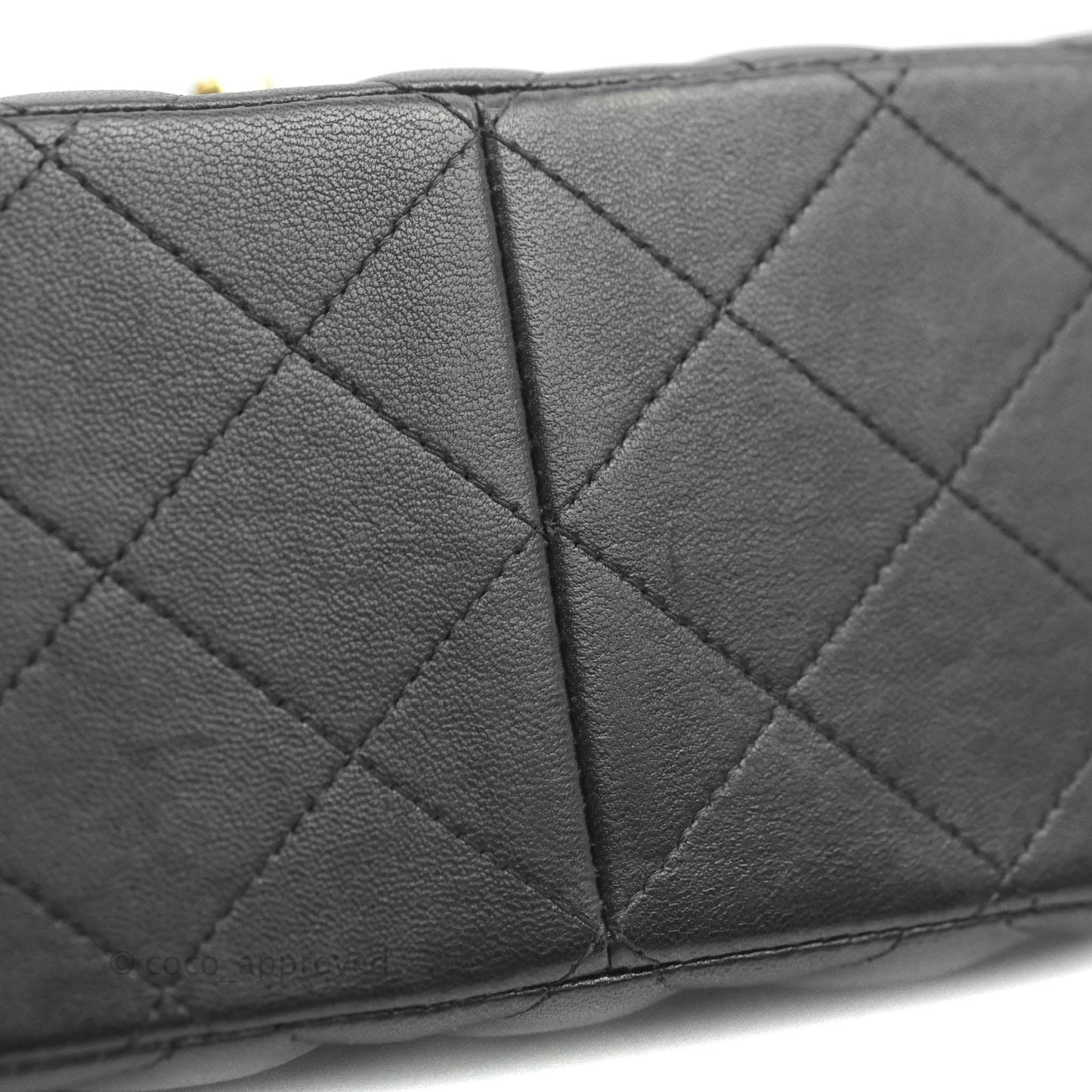 Chanel Jumbo Double Flap Black Lambskin Gold Hardware