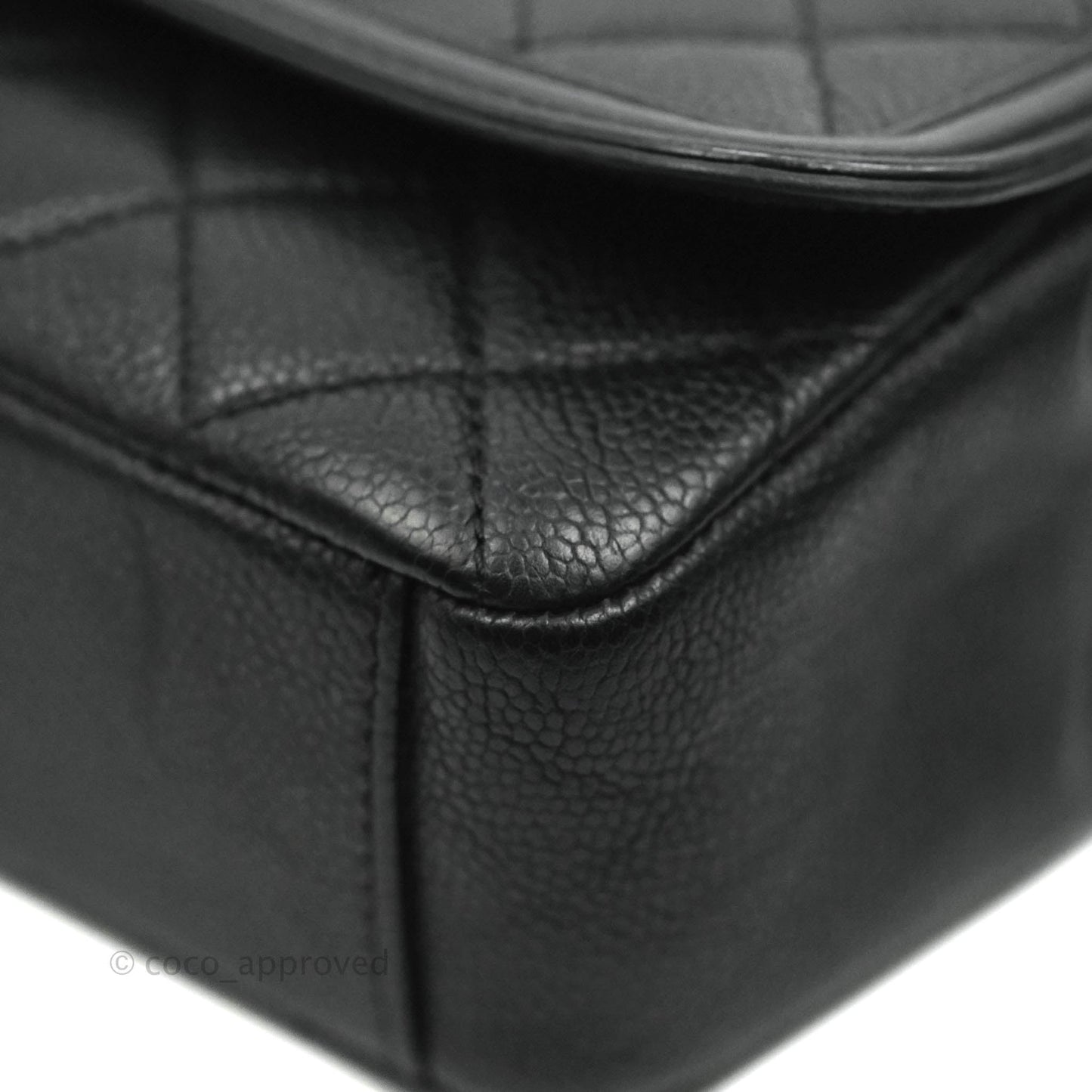 Chanel Quilted Small CC Filigree Flap Black Caviar