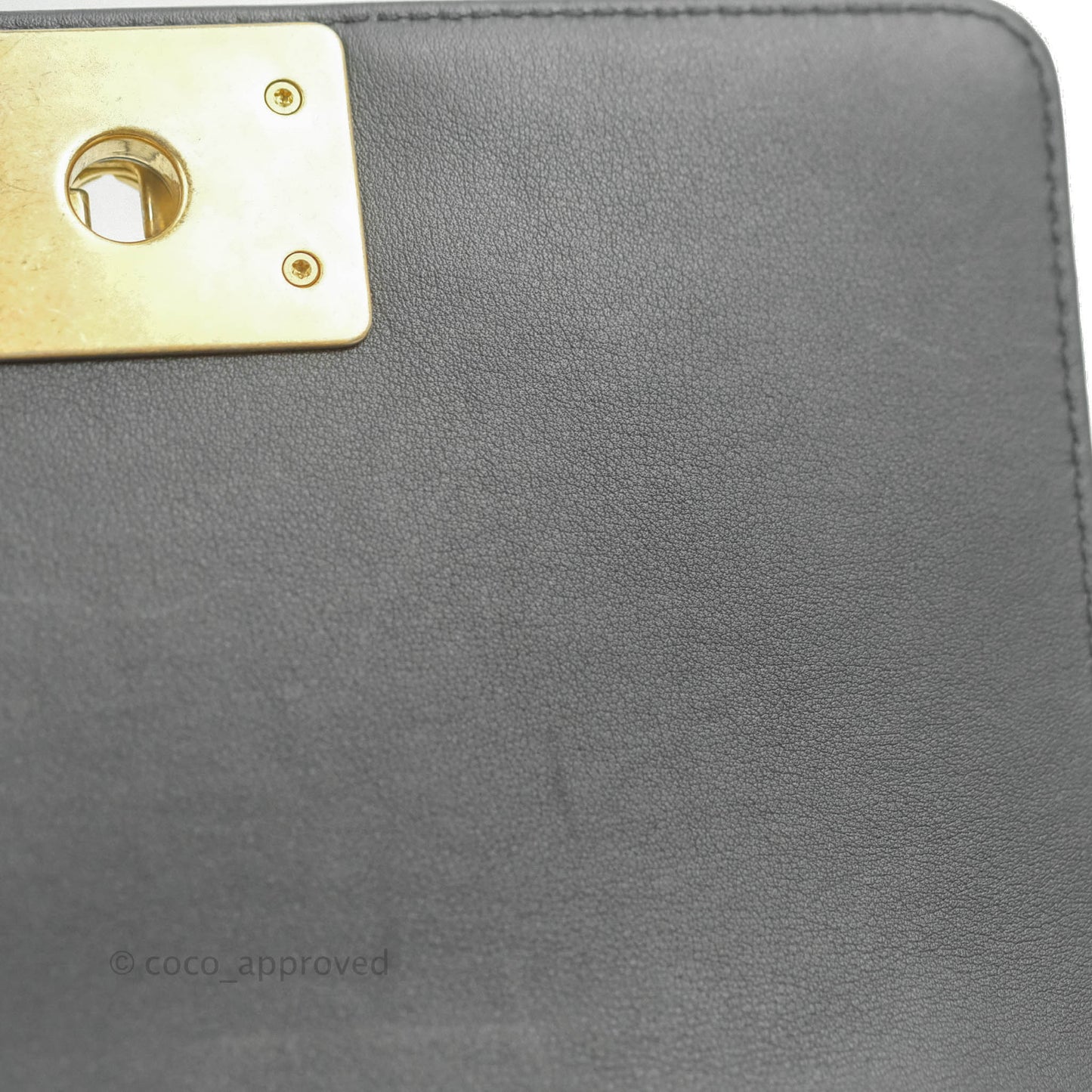 Chanel Small Boy Bag Black Calfskin Gold Hardware