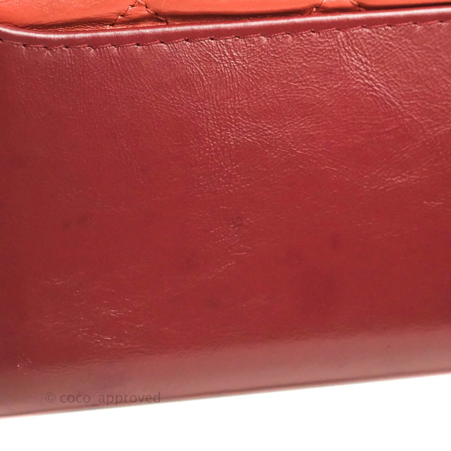 Chanel Large Gabrielle Hobo Red Aged Calfskin Mixed Hardware