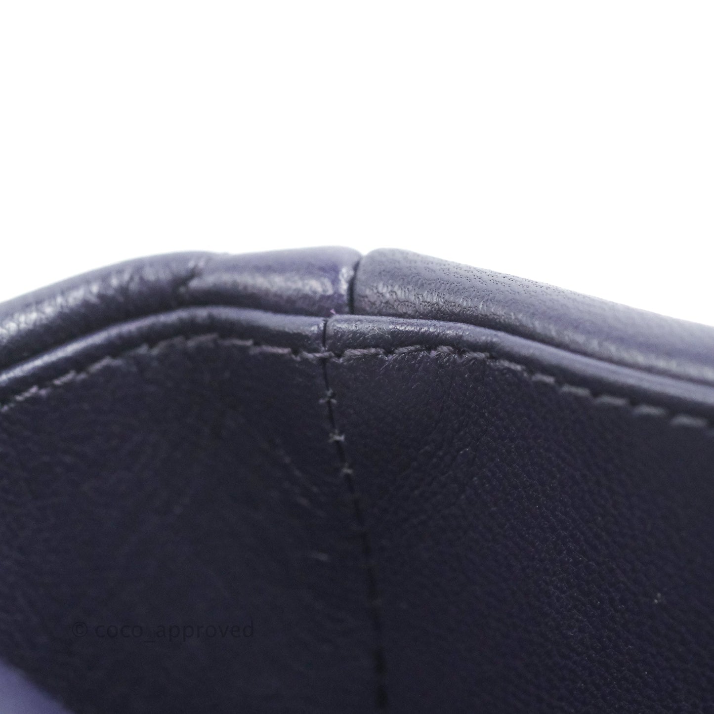 Chanel 19 Medium Dark Purple Mixed Hardware