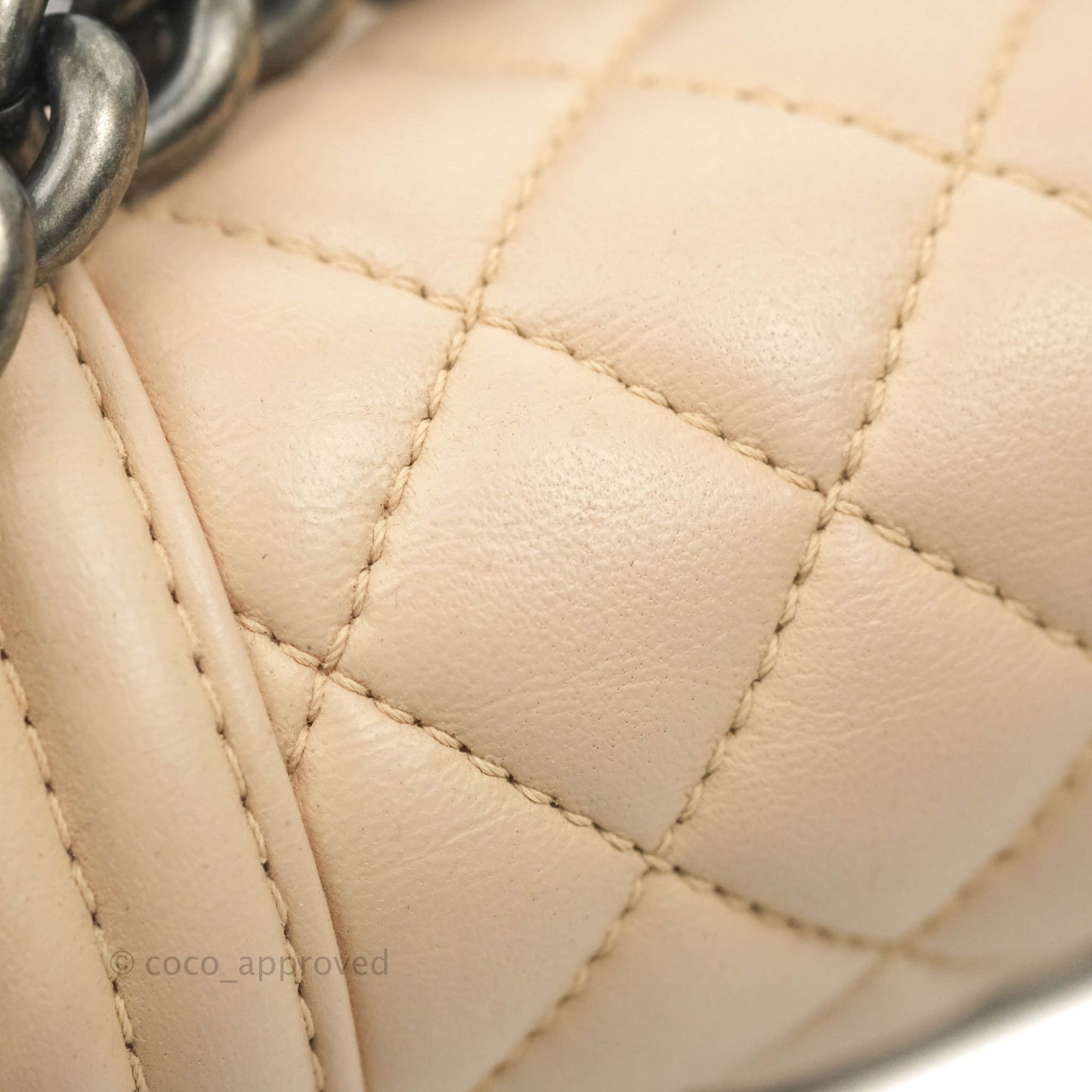 Chanel Boy Small Light Beige Pink Calfskin Ruthenium Hardware