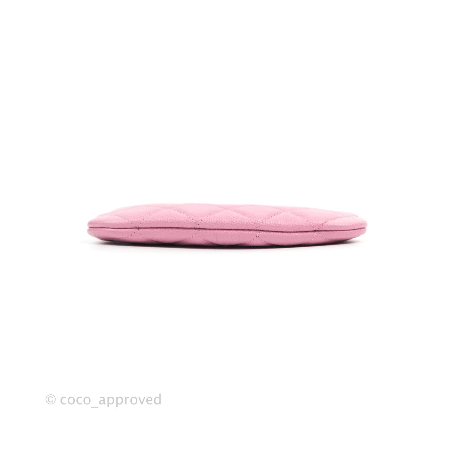 Chanel Quilted Mini O Case Light Pink Caviar Gold Hardware