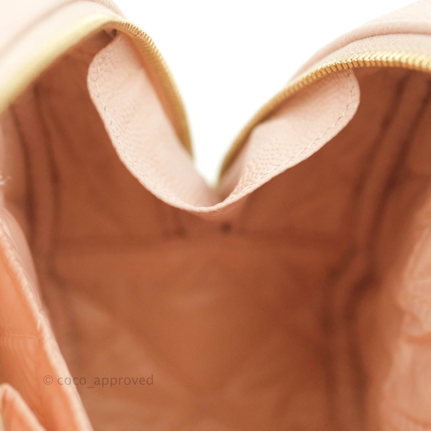 Chanel Large Classic Pouch Light Pink Caviar Gold Hardware