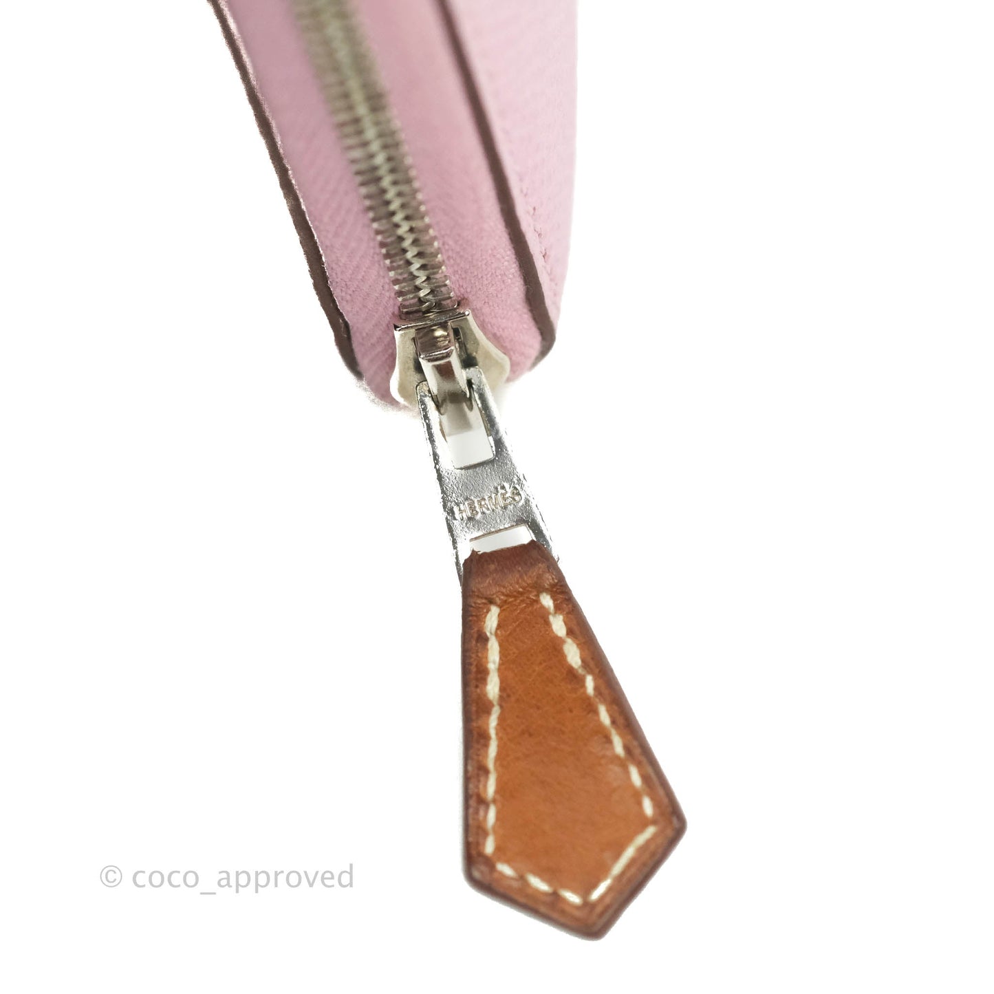 Hermès Silk In Compact Wallet Pink Epsom