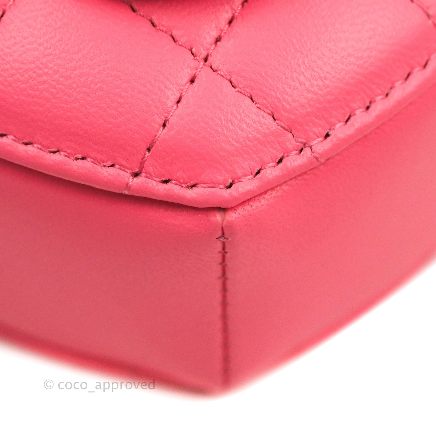 Chanel Mini Heart Belt Bag Pink Lambskin Gold Hardware 22S