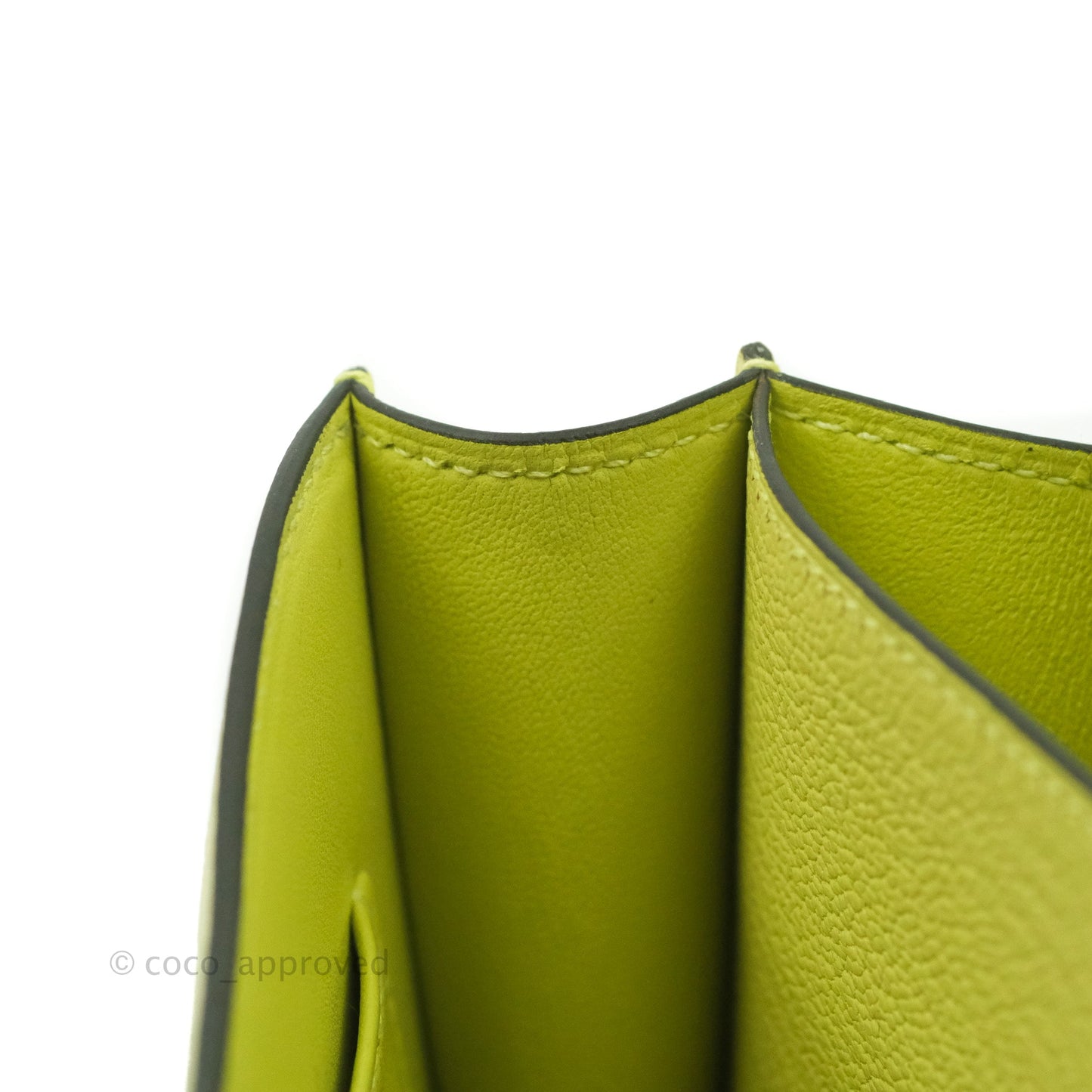 Hermès Constance Mini 18cm R9 Jaune Bourgeon Chevre Mysore Palladium Hardware
