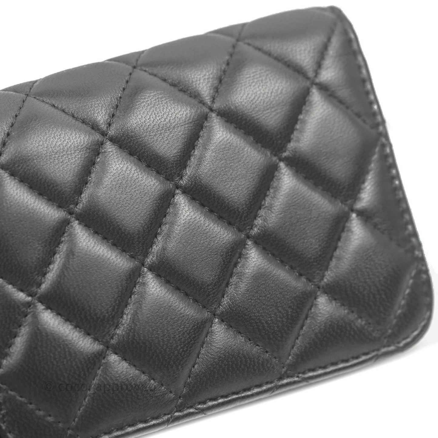 Chanel Mini Pearl Crush Clutch With Chain Belt Black Lambskin Aged Gold Hardware