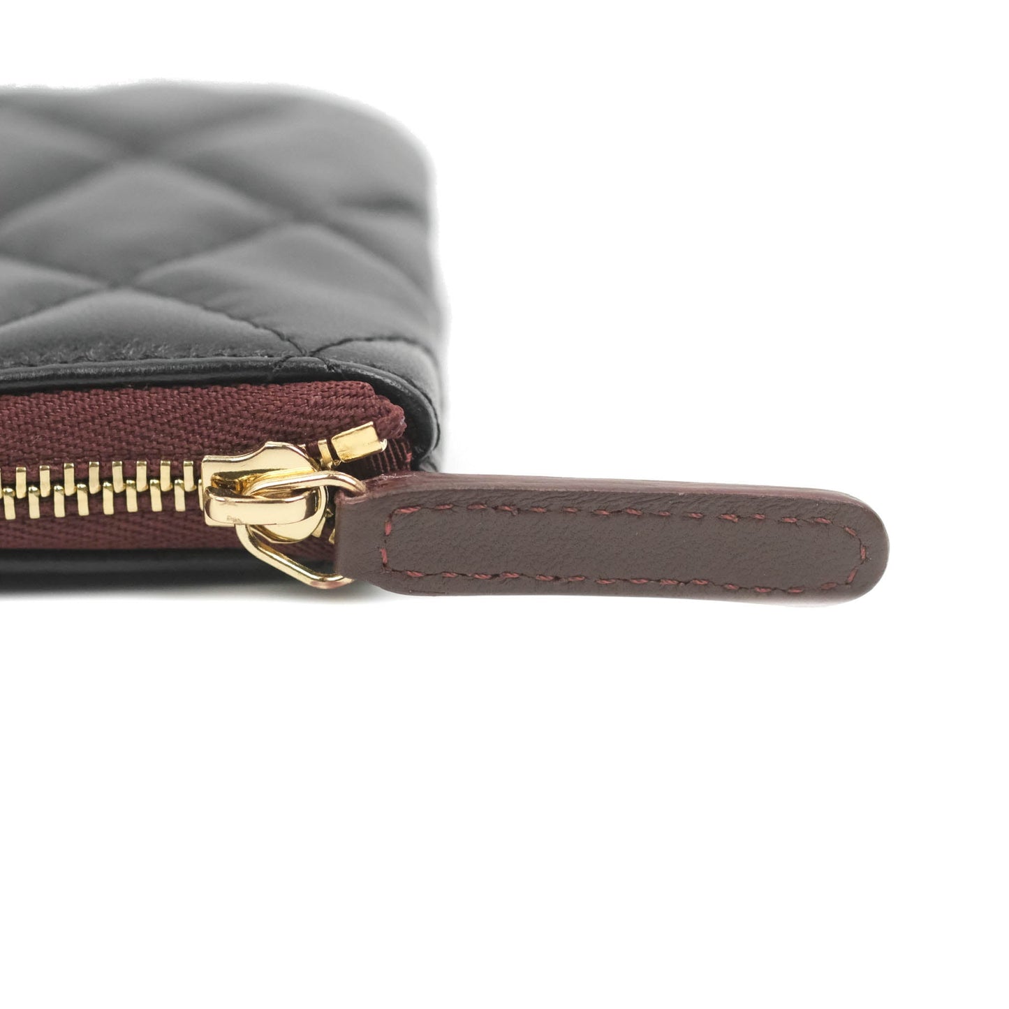 Chanel Quilted Mini O Case Black Lambskin Gold Hardware