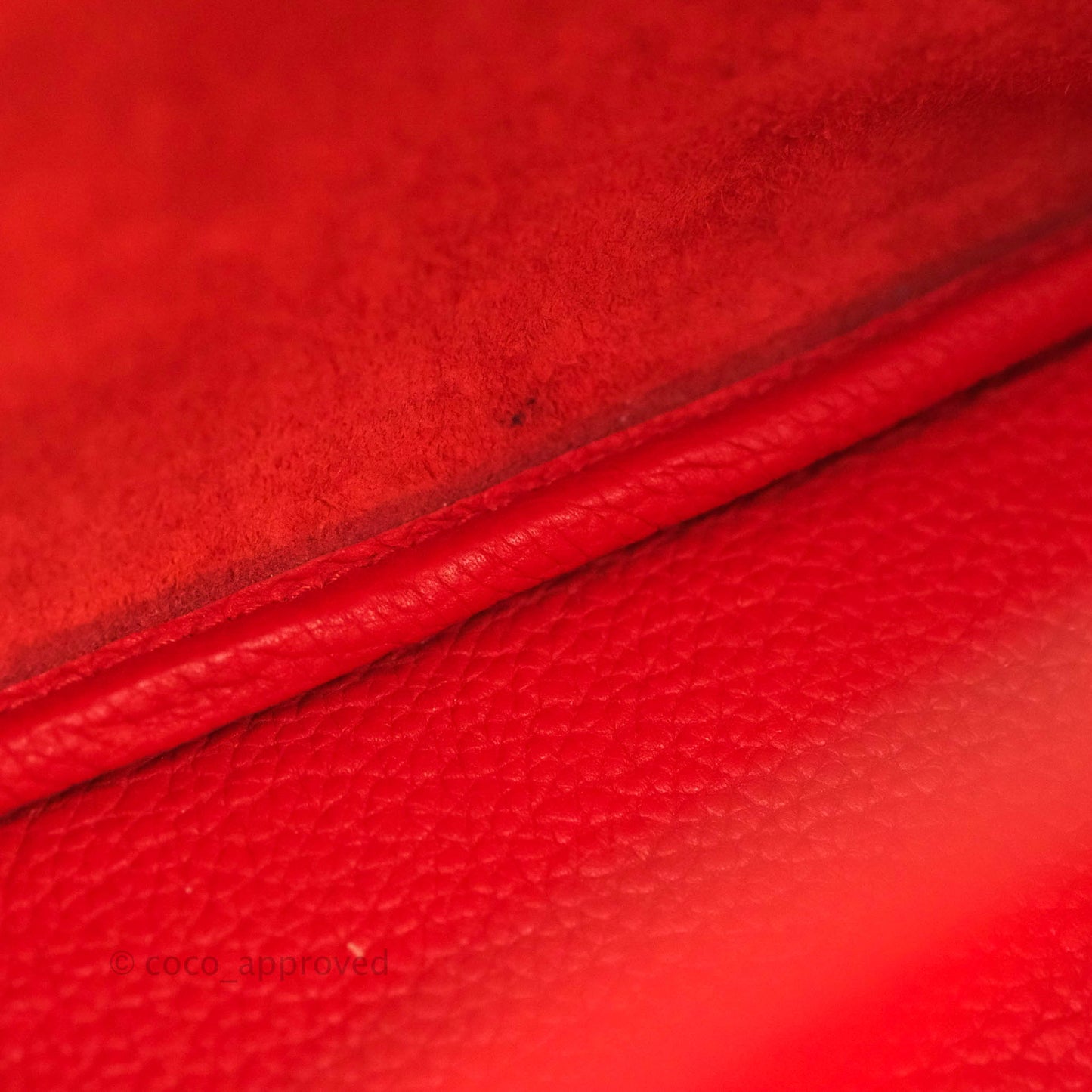 Hermès Picotin 22 Clemence Rouge de Coeur Gold Hardware