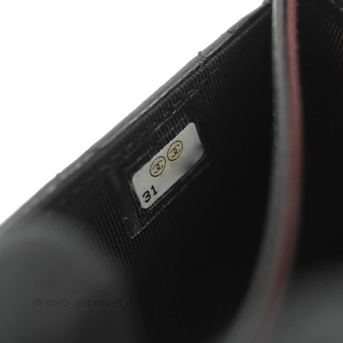 Chanel Quilted Flap Card Holder Black Caviar Gold Hardware