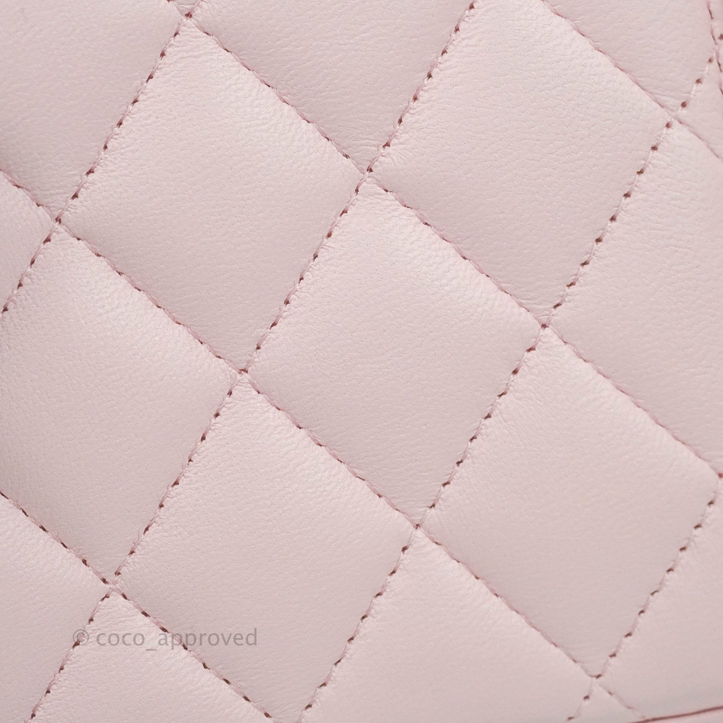 Chanel Top Handle Vanity with Chain Light Pink Lambskin Gold Hardware